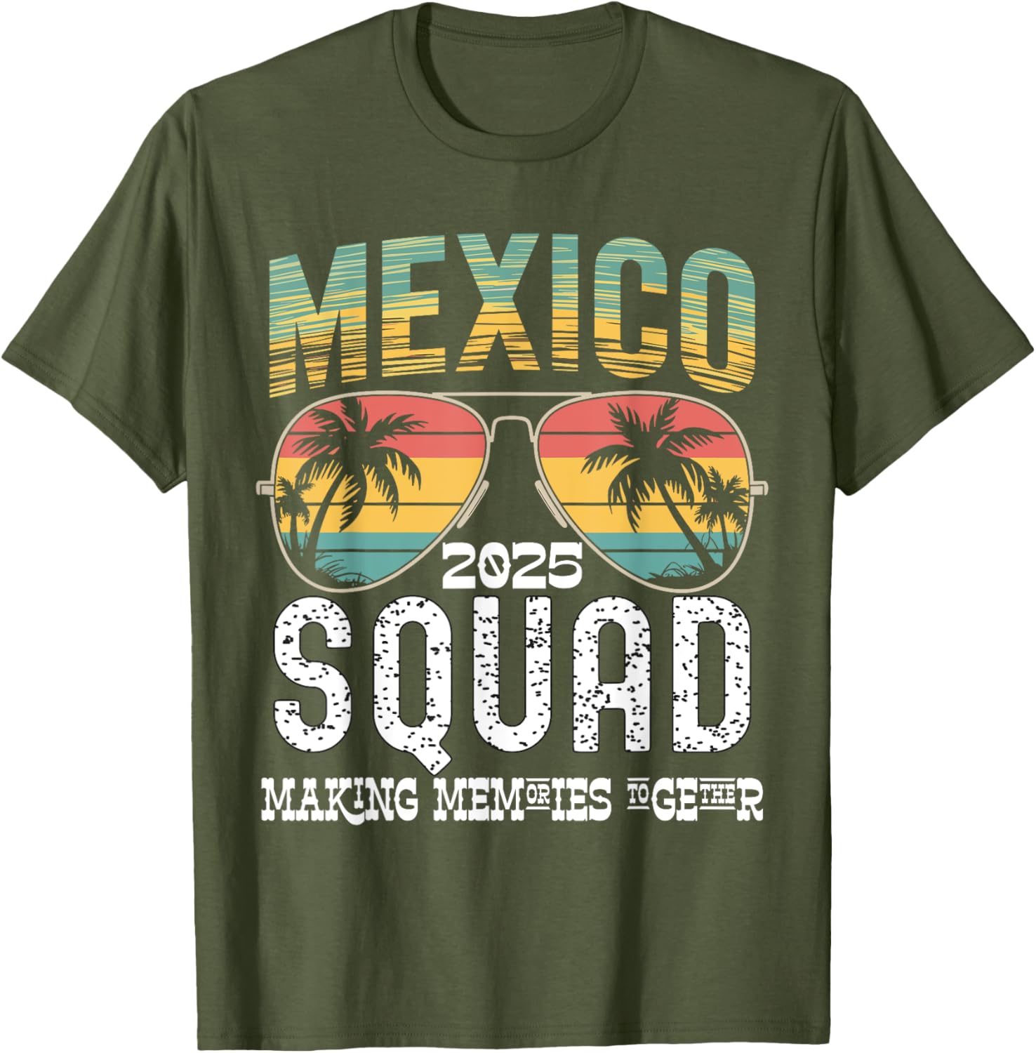 Mexico 2025 Squad Family Vacation Matching T-Shirt Tropical Vibes - 16