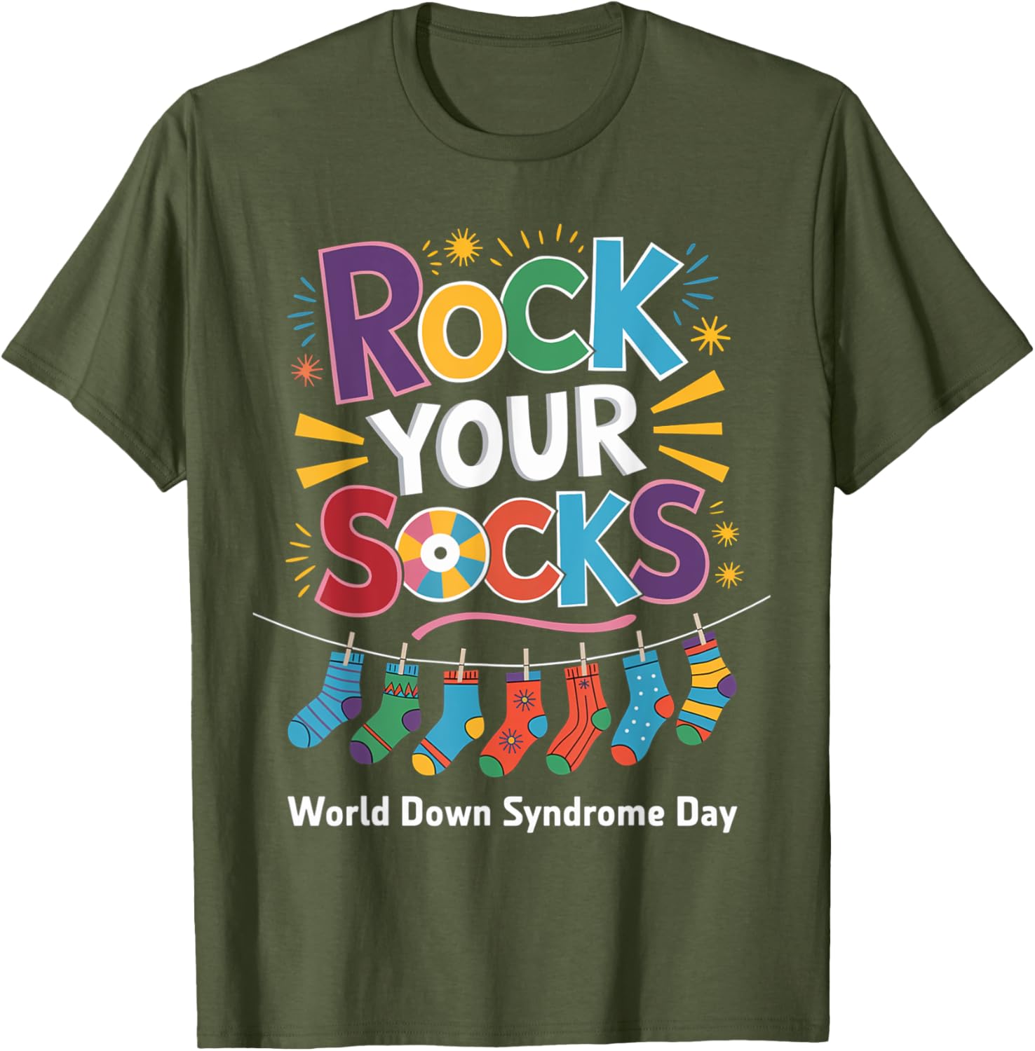 Rock Your Socks Kids T-Shirt for World Down Syndrome Awareness Day - 6