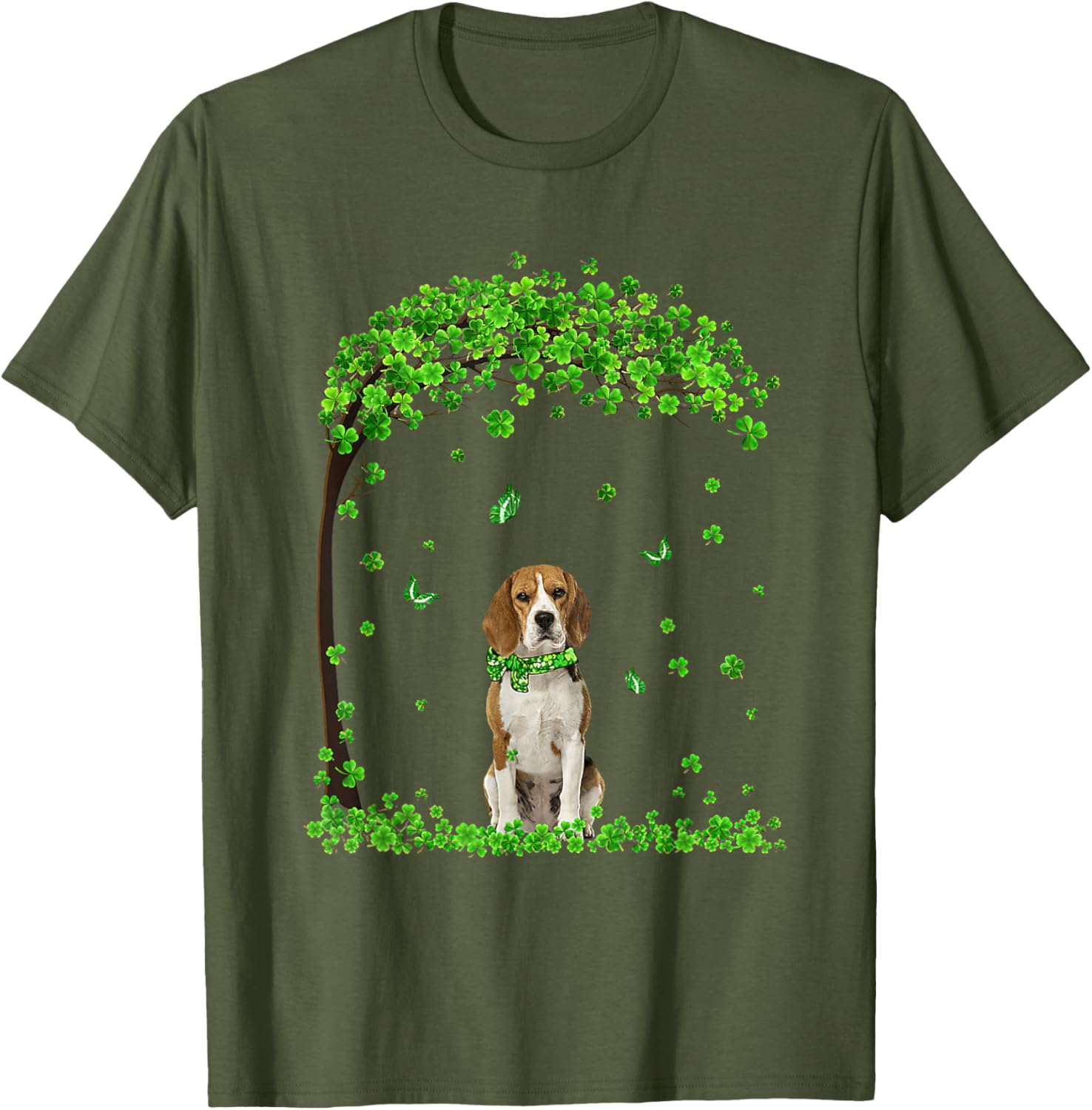 Beagle St Patricks Day Shamrock T-Shirt for Irish Dog Lovers - 12