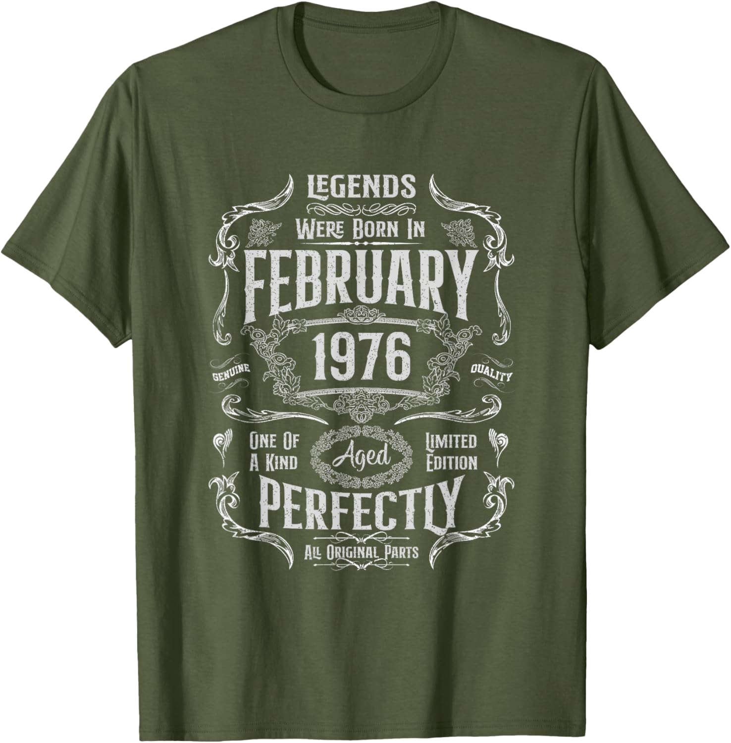 Vintage 49th Birthday T-Shirt for Legends Born in February 1976 - 19