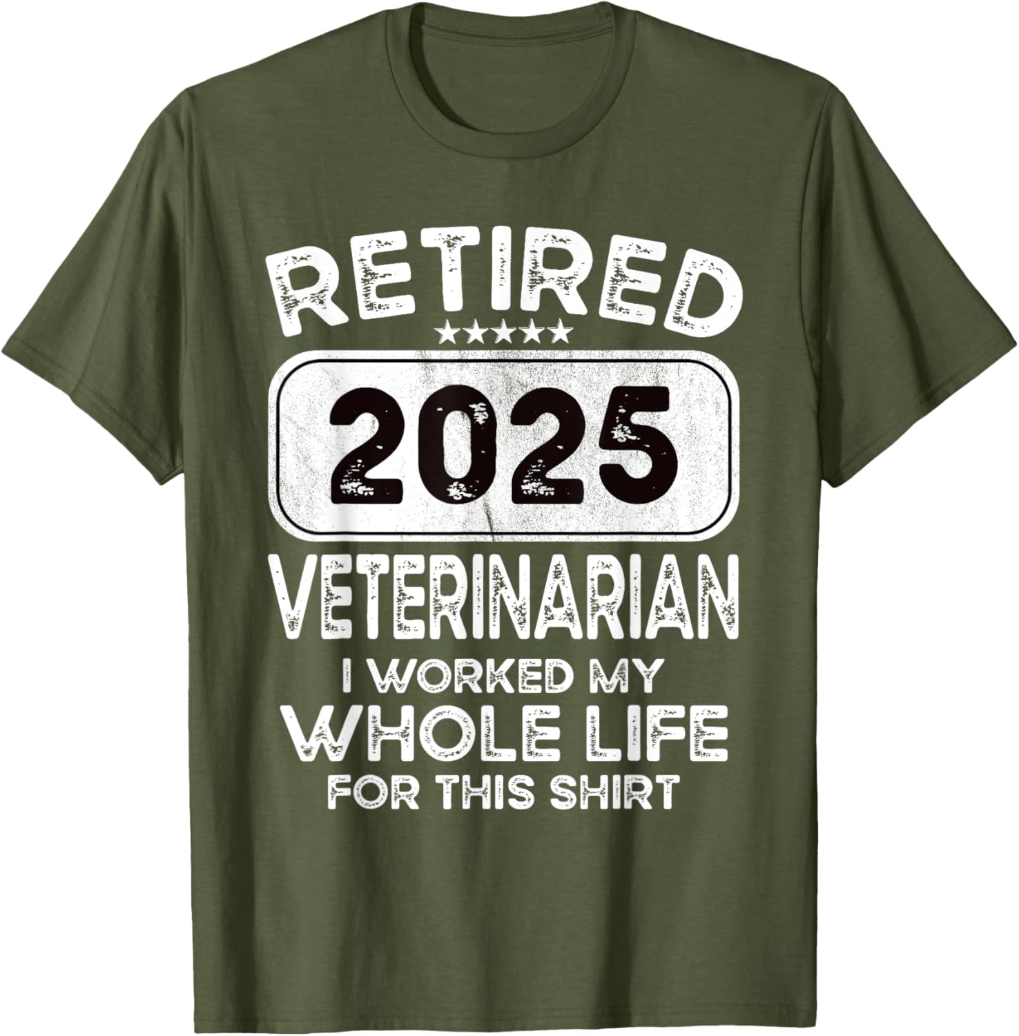 Retired Veterinarian 2025 T-Shirt for Animal Lovers and Proud Professionals - 7