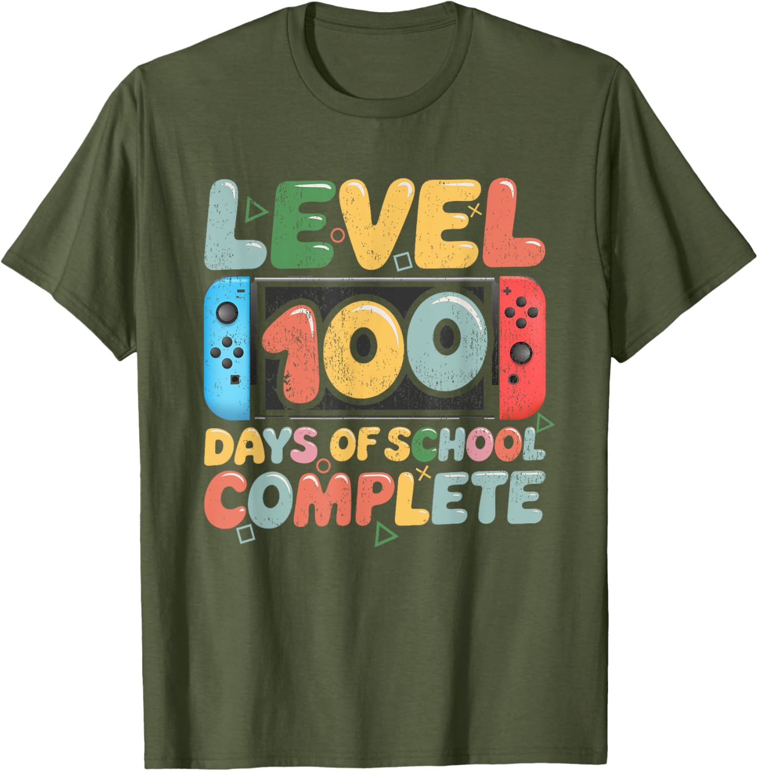 Level 100 Days of School Complete Video Game Kids T-Shirt for Fun Learning - 18