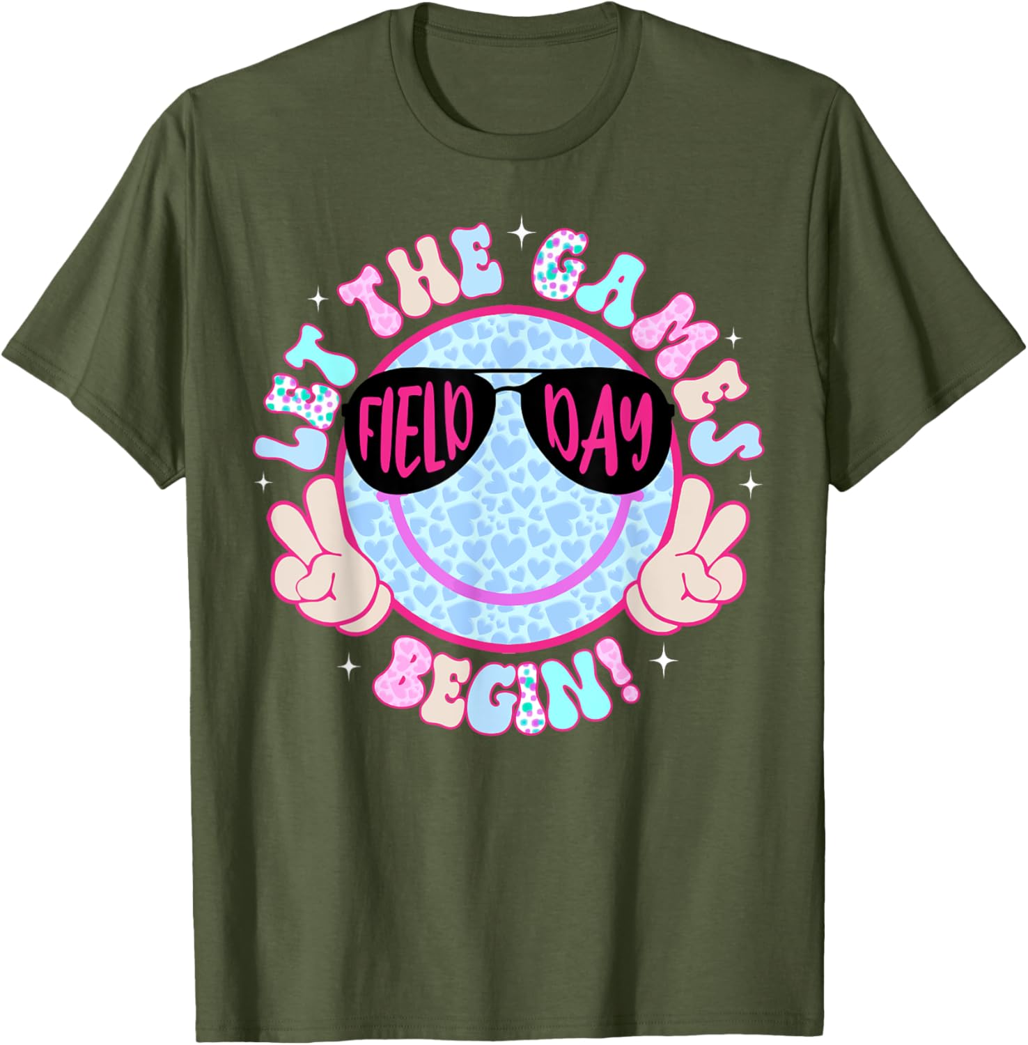 Field Day 2025 Smile Face T-Shirt for Men, Women, and Kids - Fun Apparel - 4