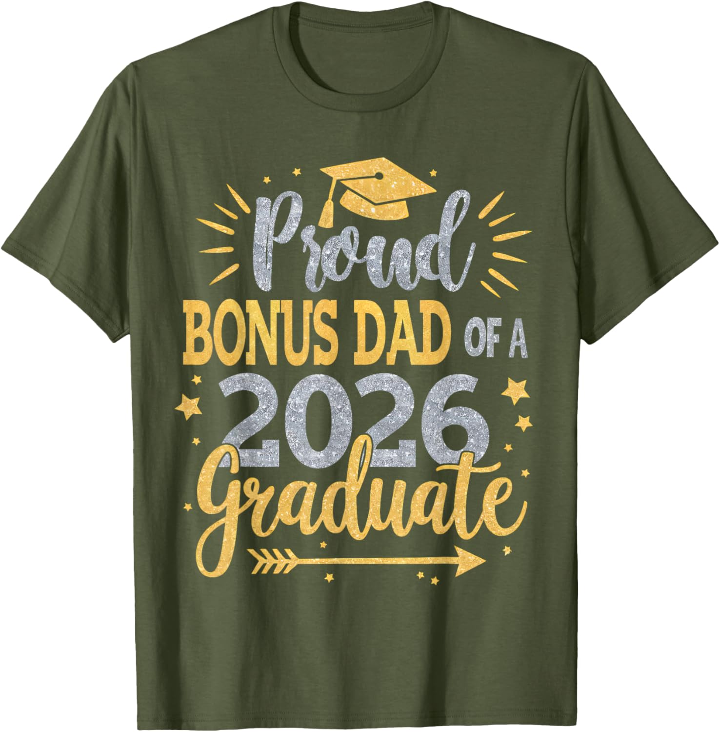 Proud Bonus Dad Class of 2026 T-Shirt for Proud Feelings - 11