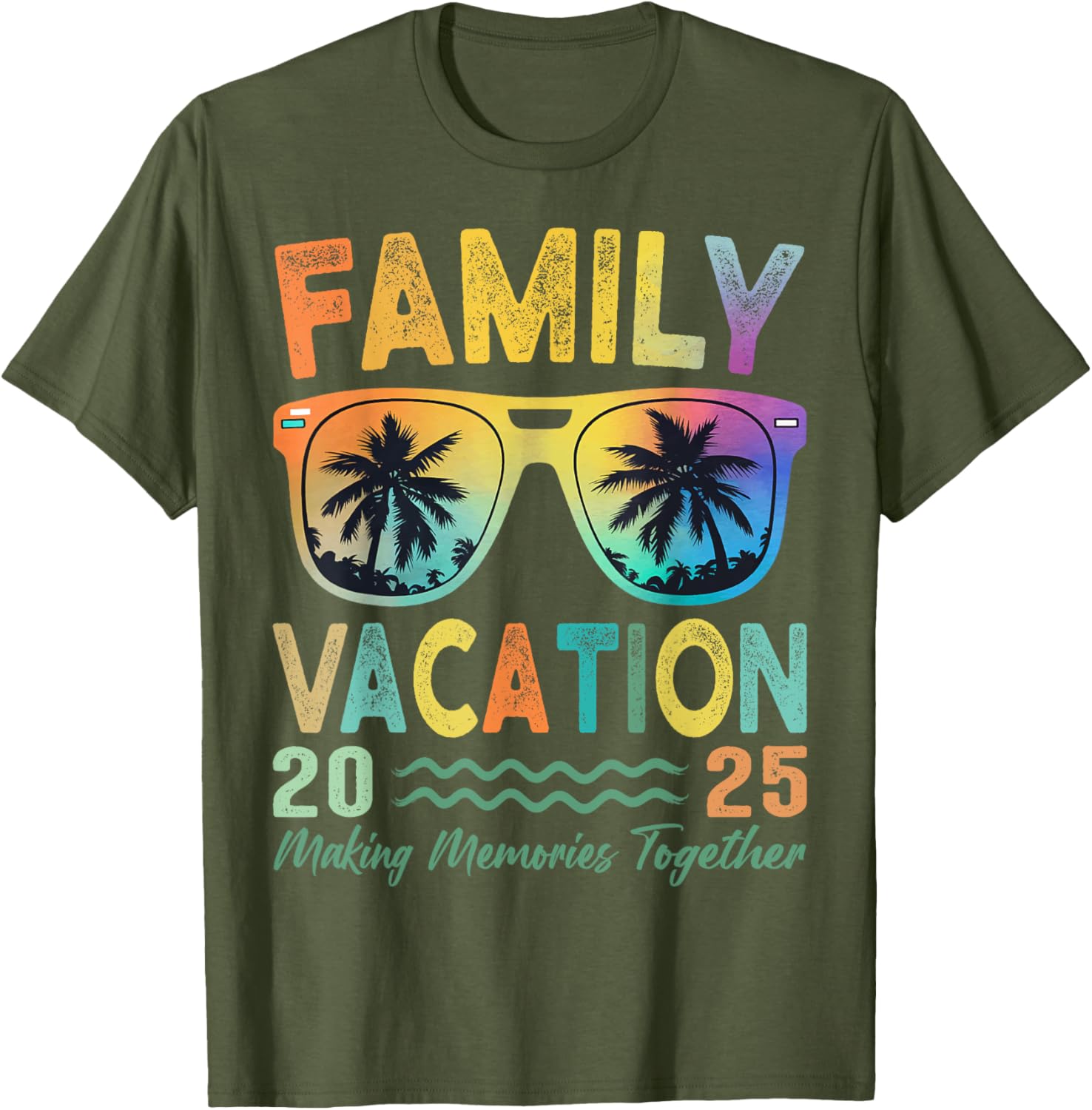 Family Vacation 2025 Memories Family Reunion T-Shirt for All Ages - 3