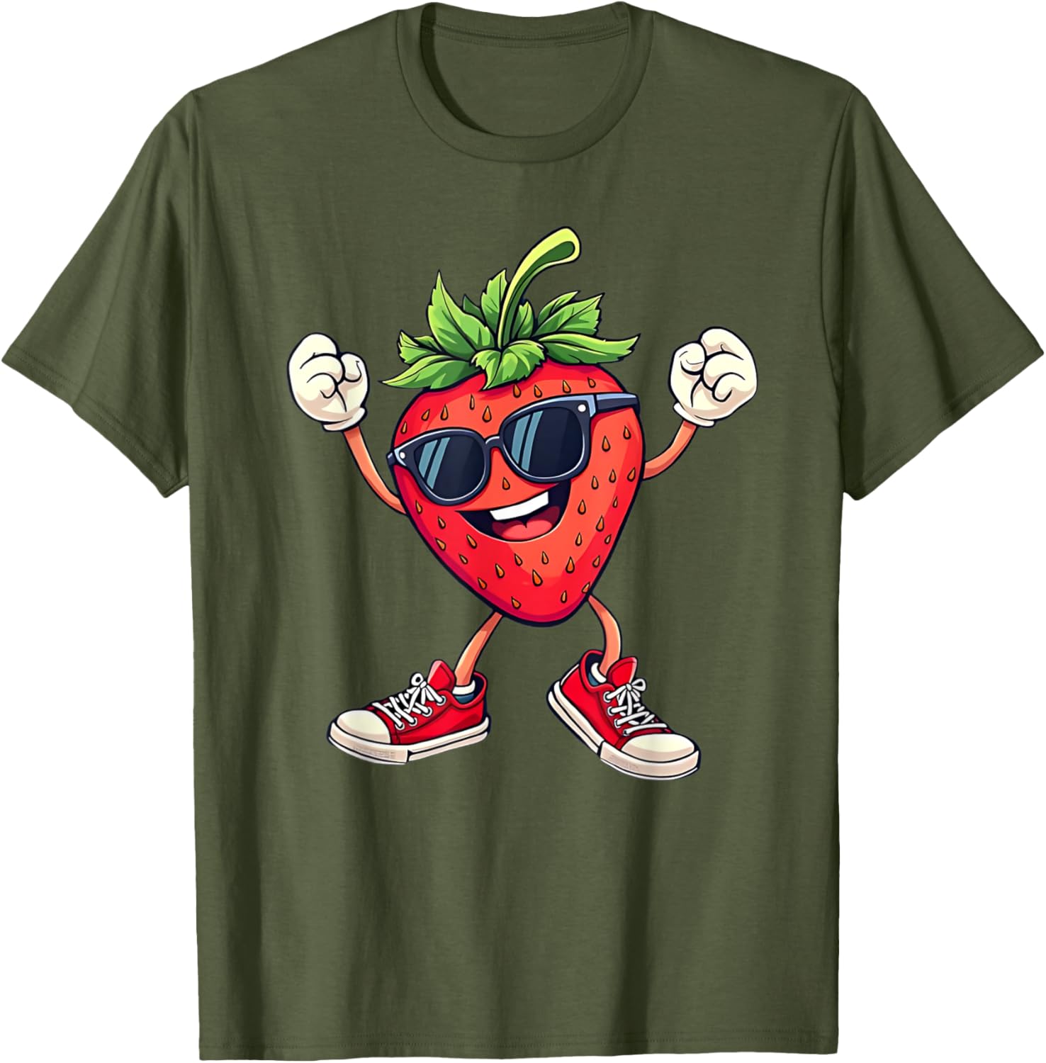 Fun Partying Strawberry Costume T-Shirt for Kids Boys and Girls - 11