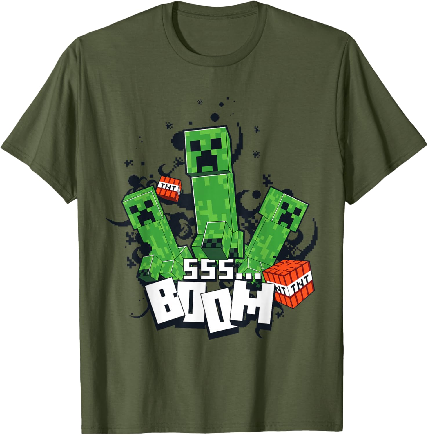 Minecraft Creeper Explosion Boom T-Shirt Fun Gamer Apparel for Everyone - 2