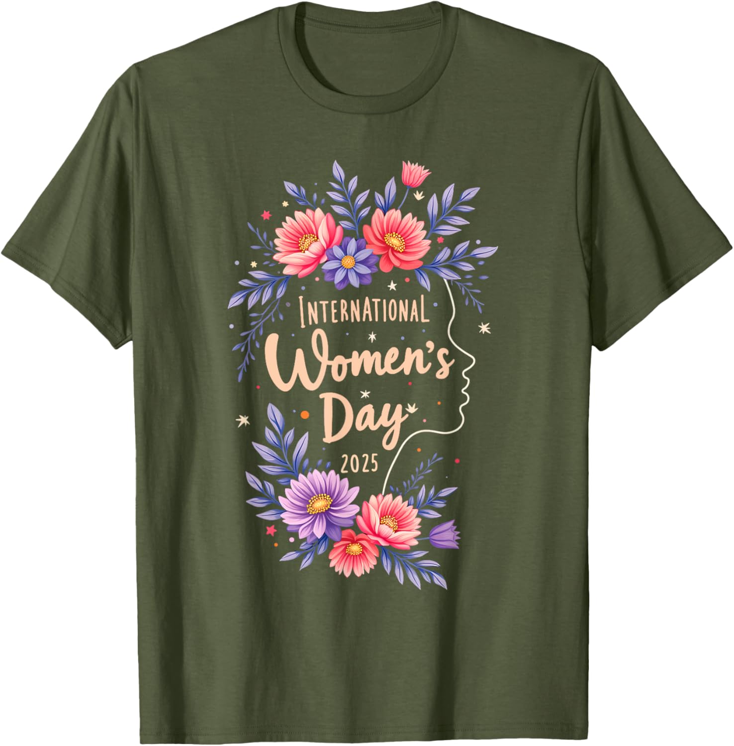 Floral Women's Day T-Shirt 2025 Celebrate International Women's Day 8 March - 1