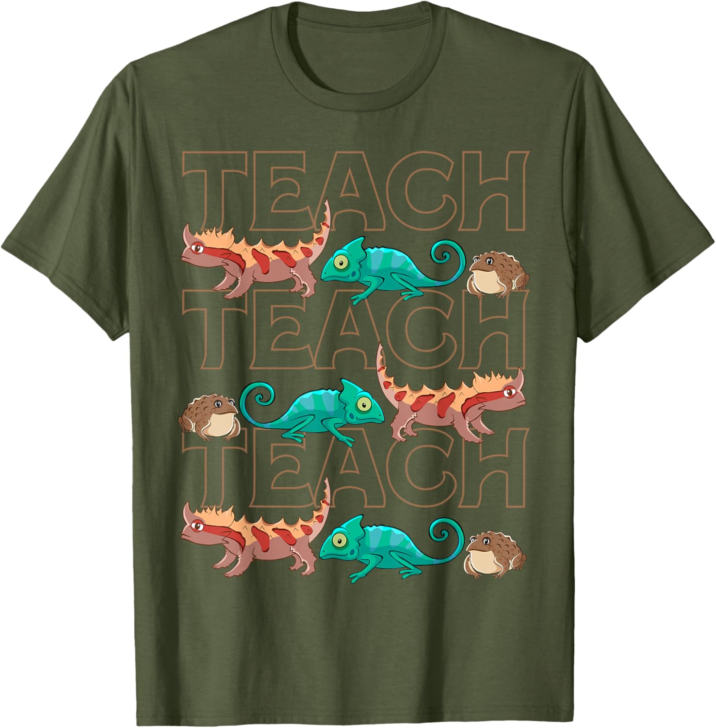 Cute Reptiles Teacher T-Shirt for Animal Lovers and Students - 12