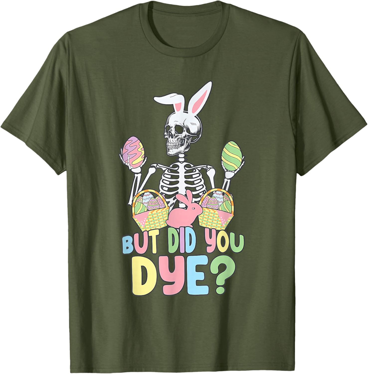 Easter Skeleton Shirt Fun Dye Easter Day T-Shirt for Celebrating Spring - 23