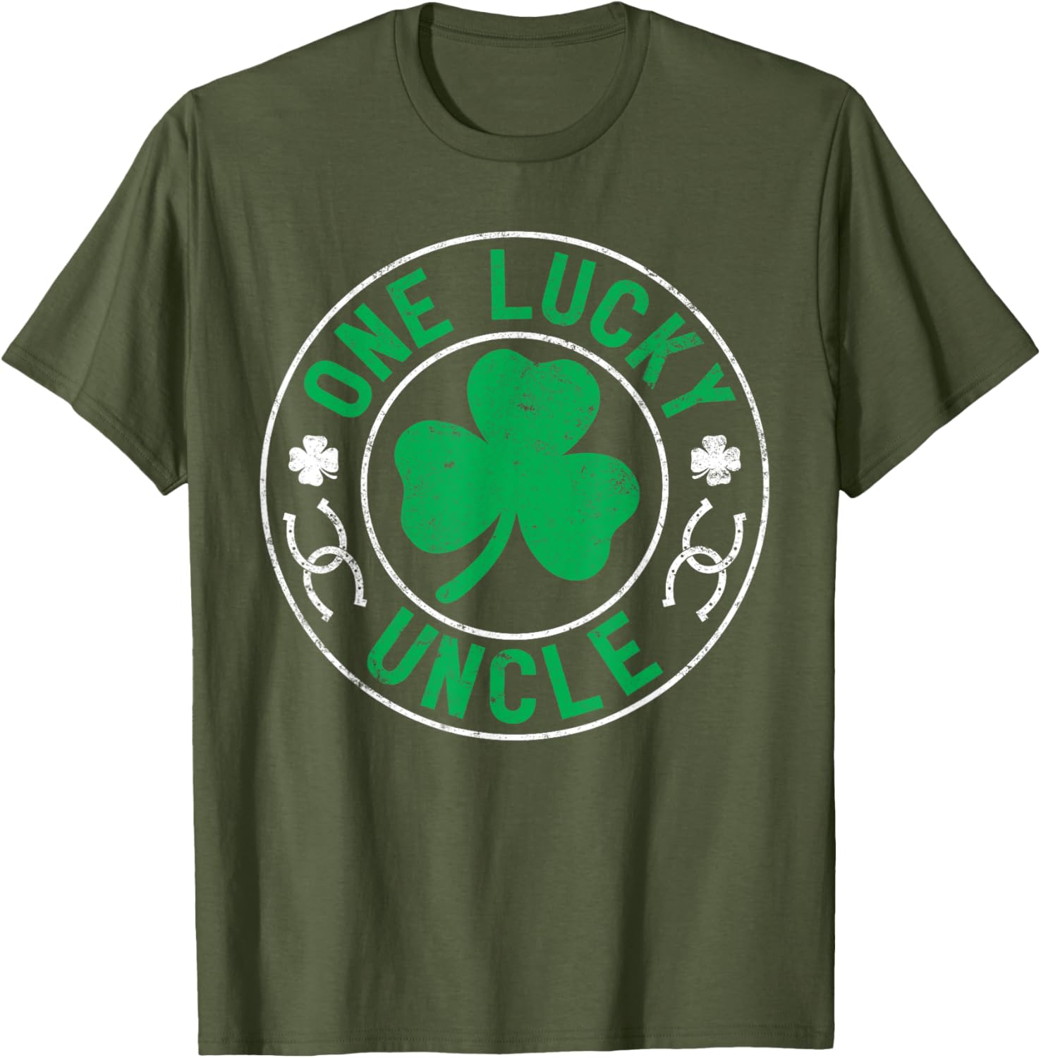 One Lucky Uncle St Patrick's Day Shamrock T-Shirt for Fun Celebrations - 6