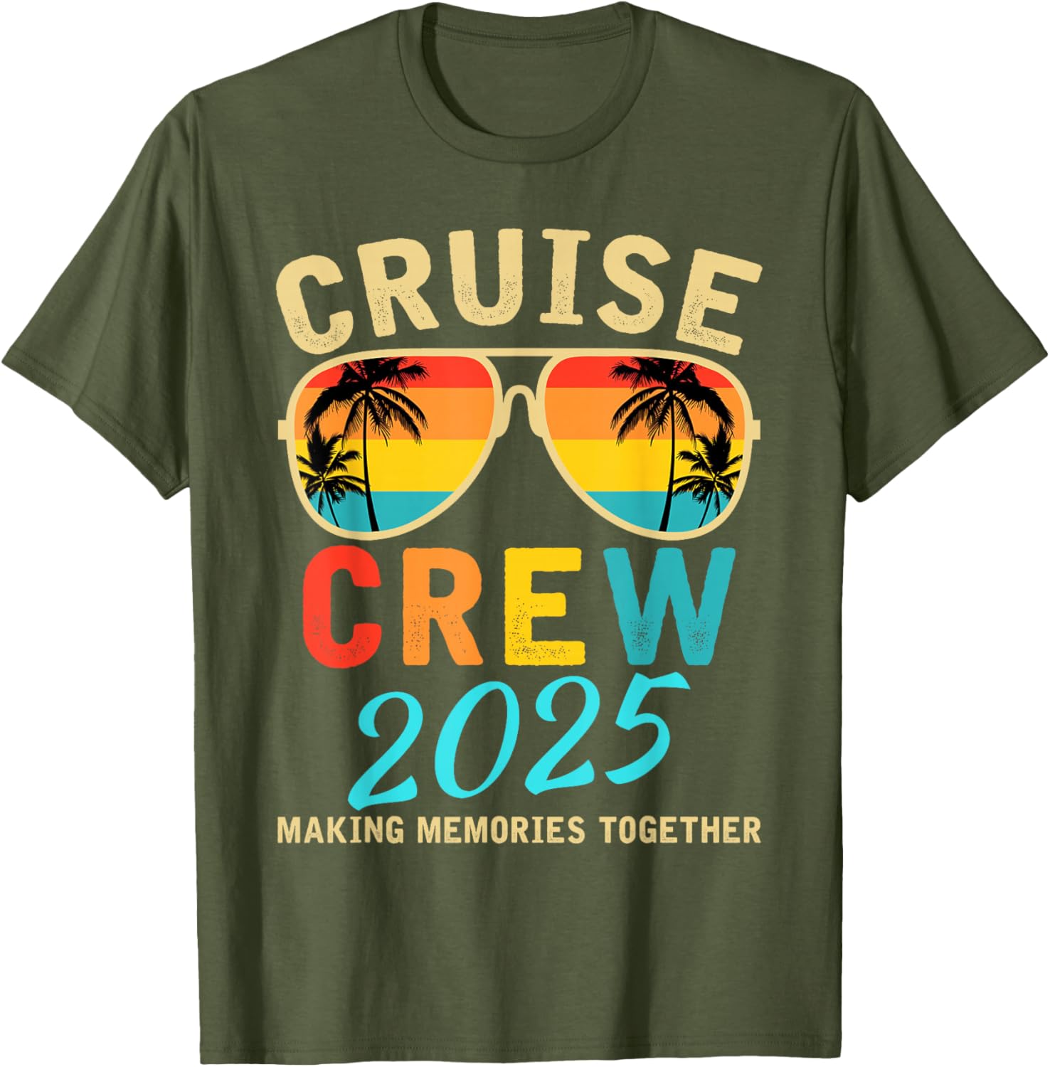 Cruise Crew 2025 Summer Vacation Funny Matching Group T-Shirt - 7