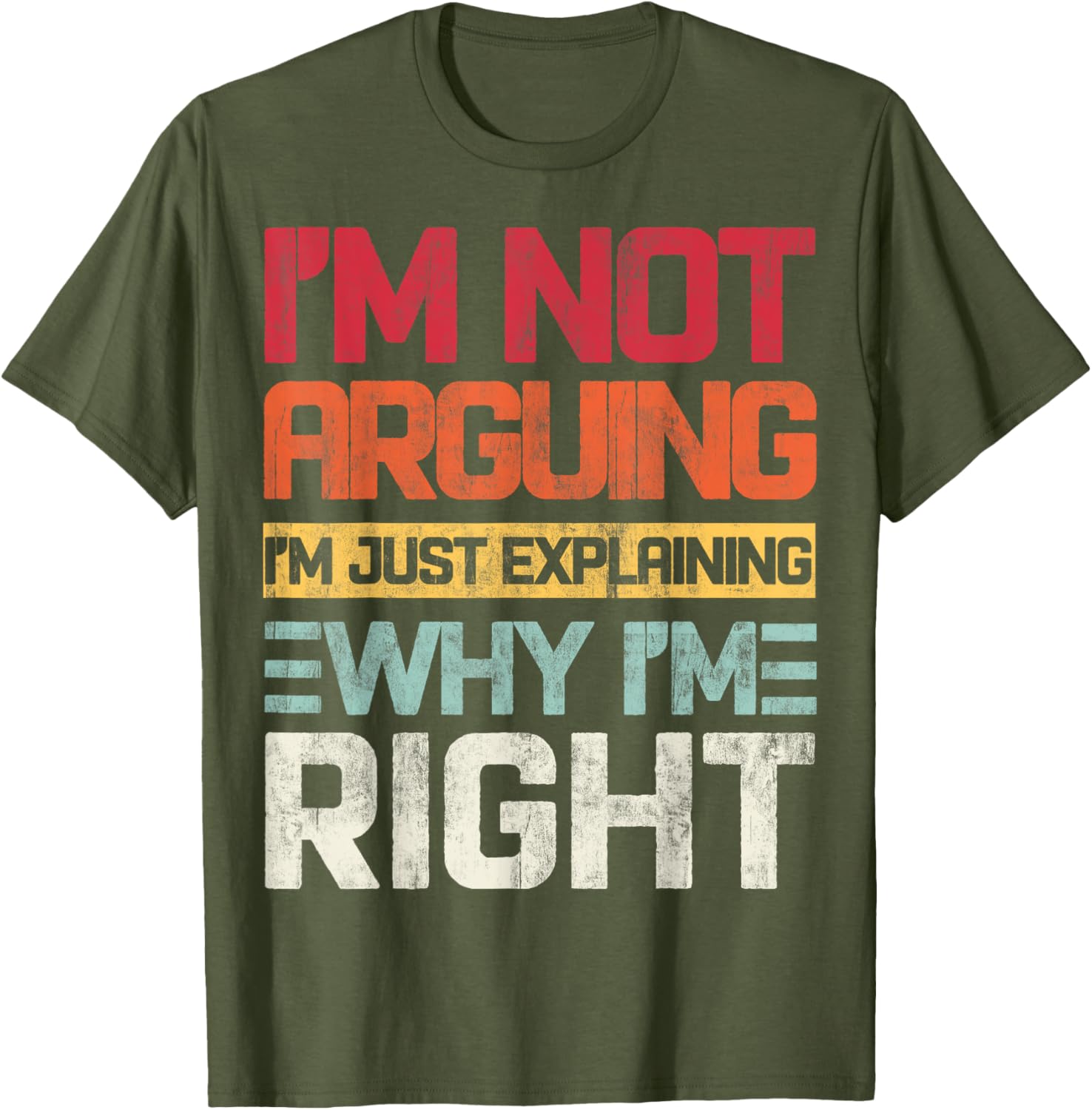 I'm Not Arguing I'm Just Explaining Retro T-Shirt for Fun Conversations - 16