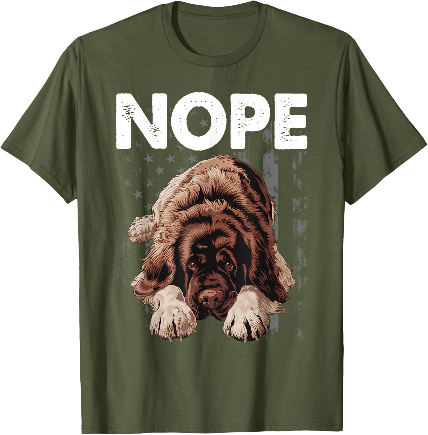 Funny Newfoundland NOPE Stubborn Newfie Dog Owners T-Shirt for Pets - 8
