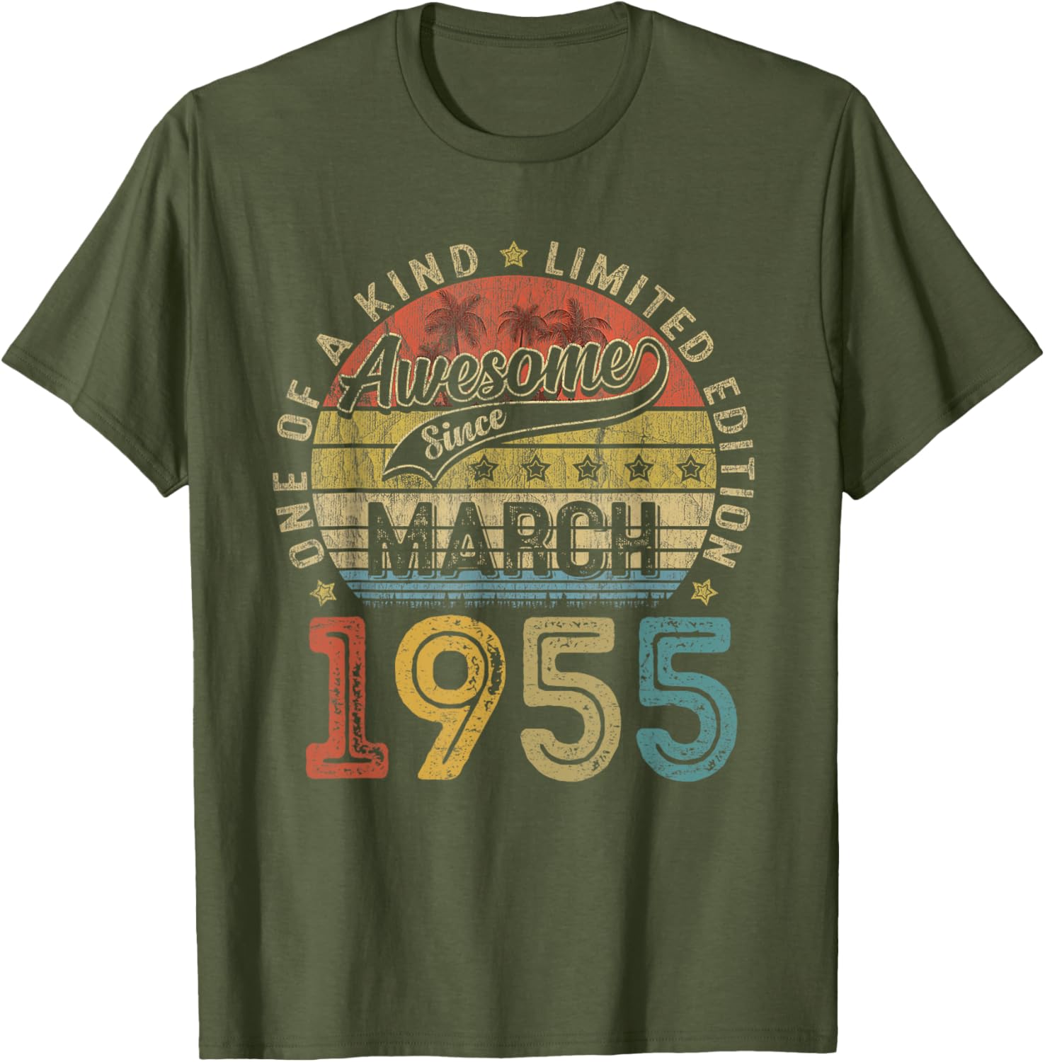 Funny 70th Birthday T-Shirt Vintage Retro March 1955 Gift for Him/Her - 17