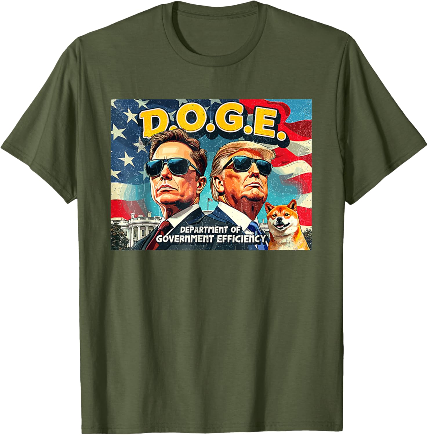 DOGE Department of Government Efficiency Trump 47th Anniversary T-Shirt - 28
