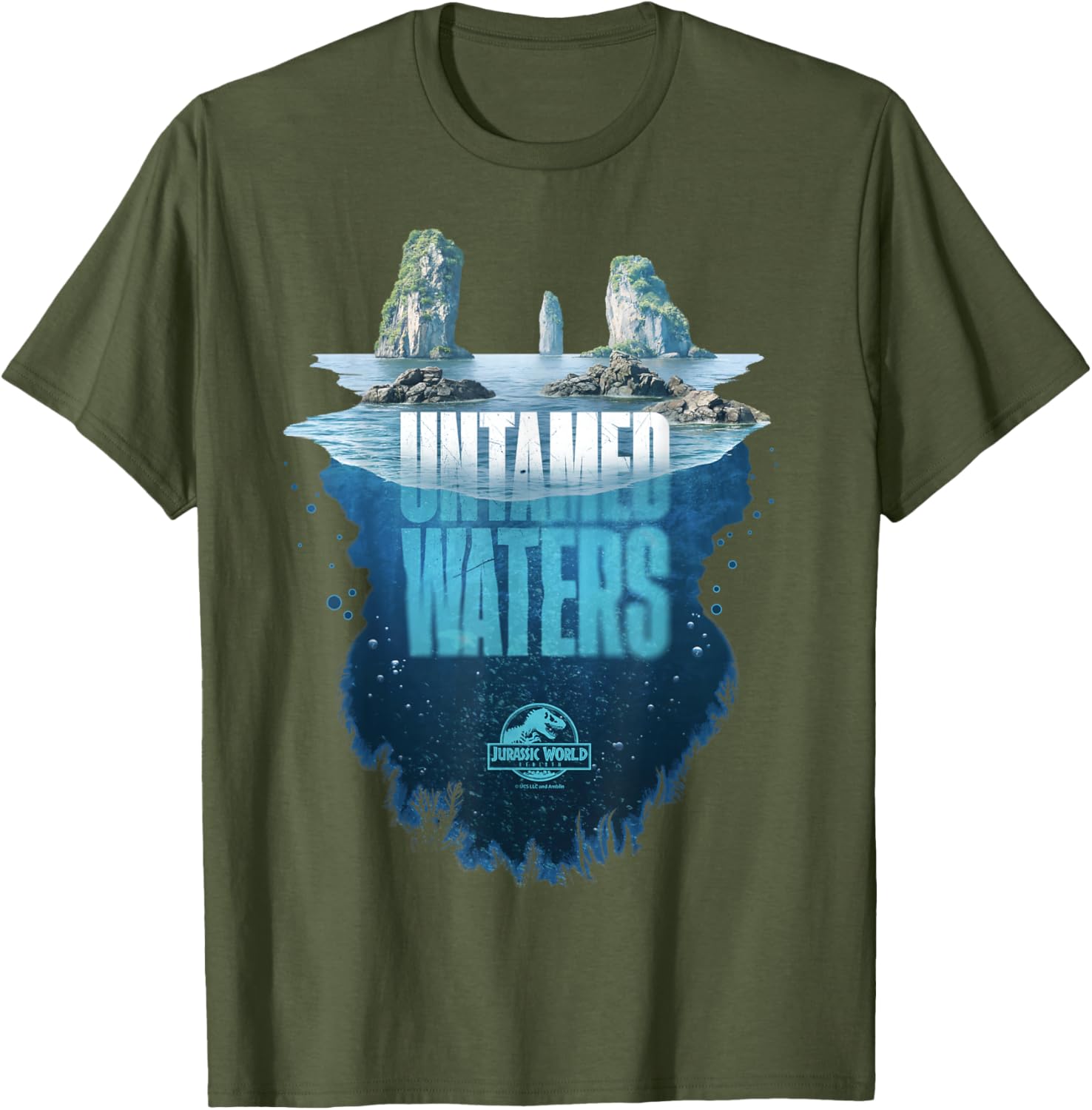 Jurassic World Rebirth Untamed Waters Island T-Shirt for Dino Fans - 21