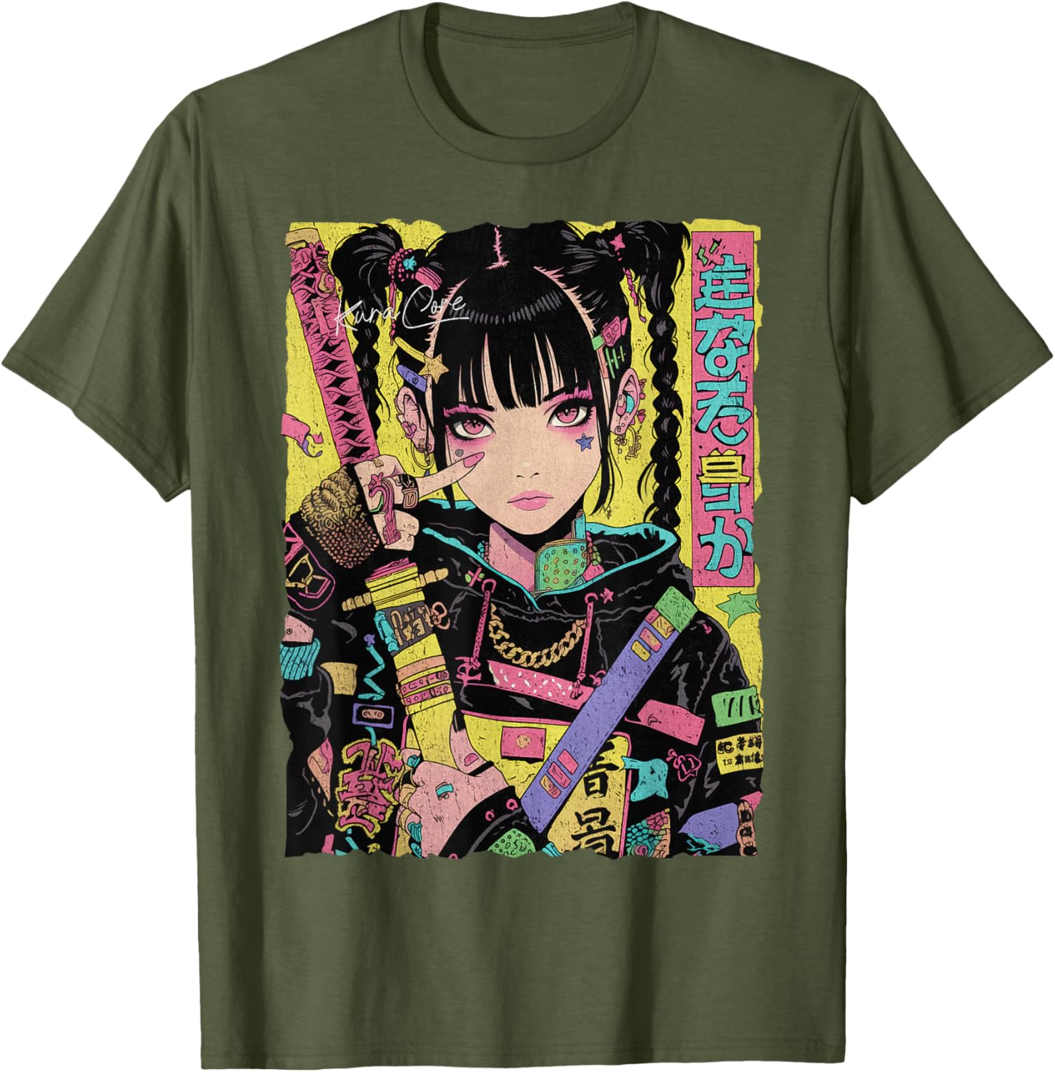 Trendy Japanese Cyberpunk Y2K Techwear Anime T-Shirt for Fashion Lovers - 19