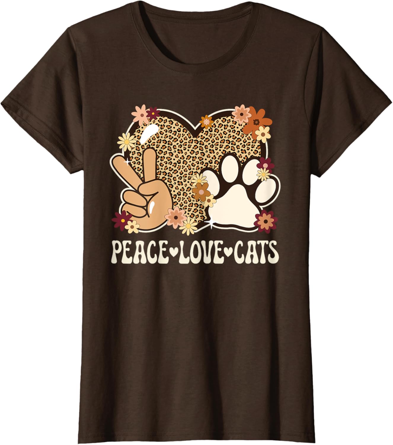 Cute Cat Lover T-Shirt with Leopard Print for Stylish Women - 10