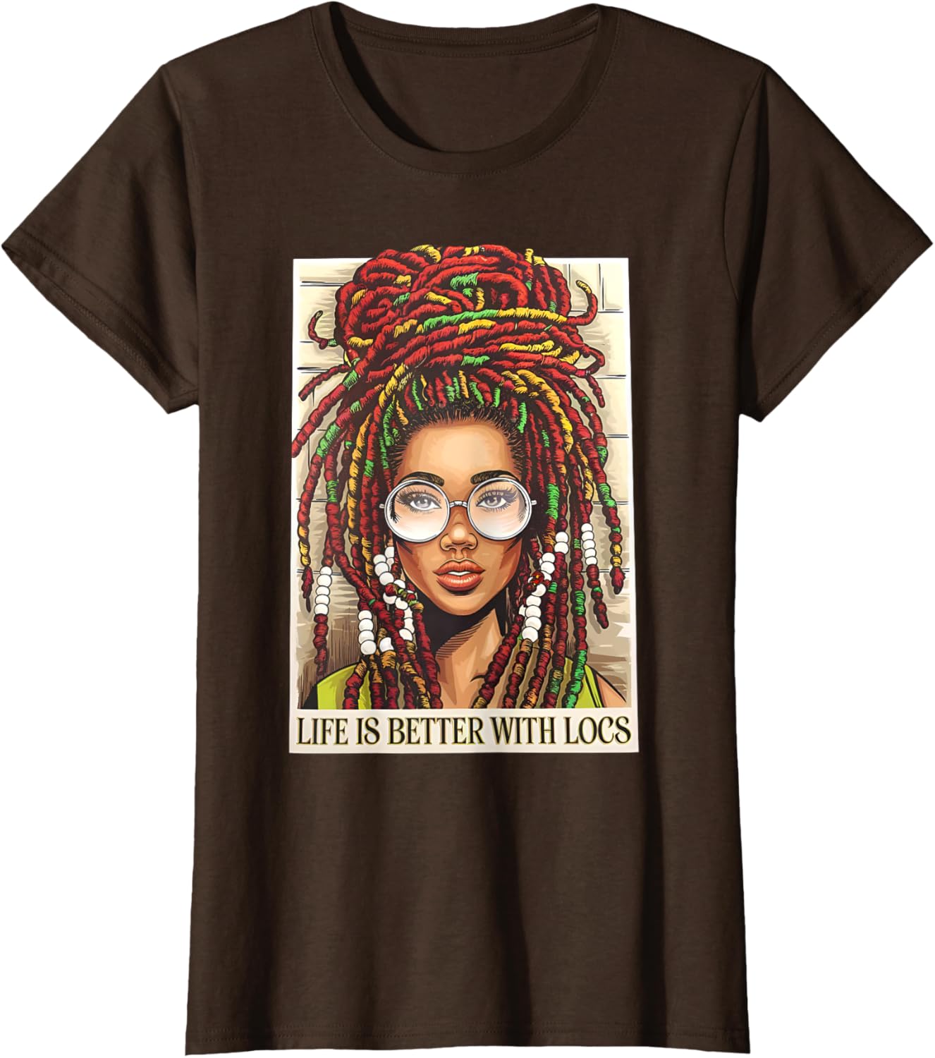Life Is Better With Locs T-Shirt for Black Women Celebrate Your Melanin - 4