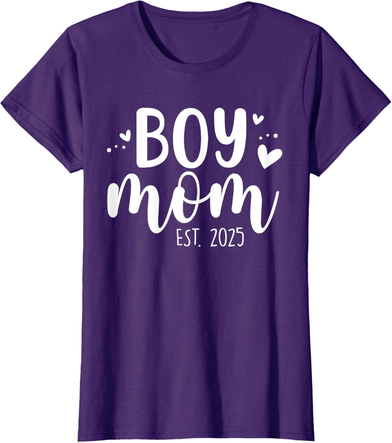 Girls Boy Mom Est 2025 My First Mother's Day Cute T-Shirt for Moms - 4