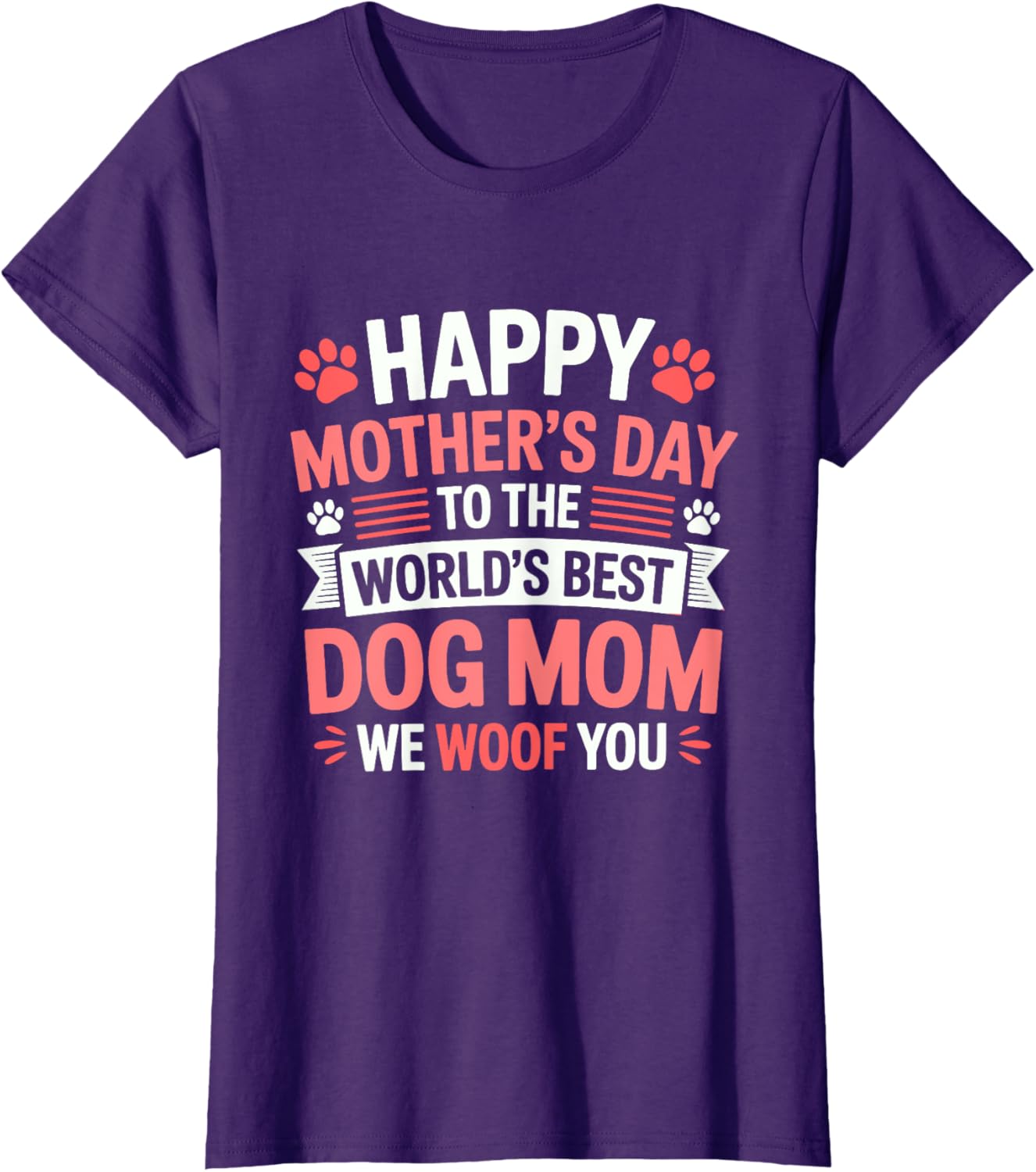 Happy Mother's Day Best Dog Mom T-Shirt for Dog Lovers and Pet Moms - 3