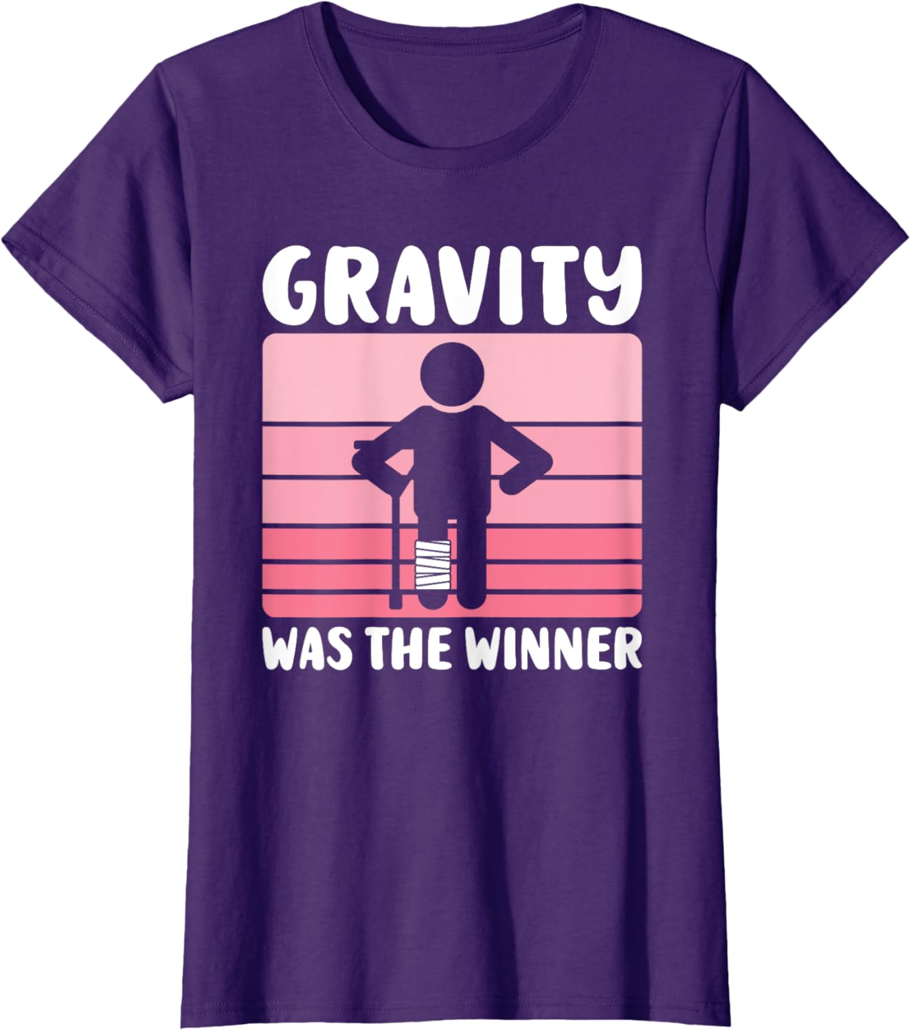 Gravity Was The Winner Funny Get Well T-Shirt for Women and Girls - 4