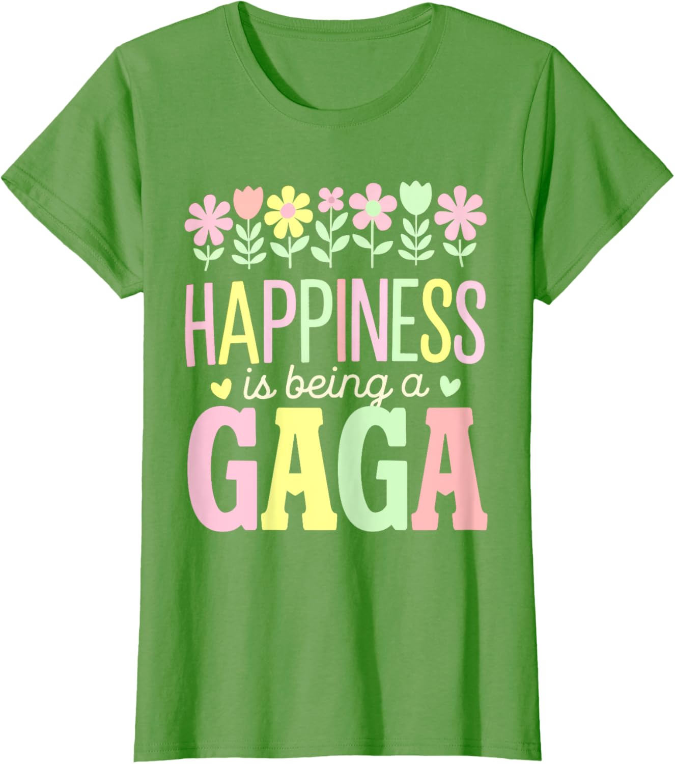 Happiness is Being a Gaga Floral Design Mom T-Shirt for Mother's Day - 9