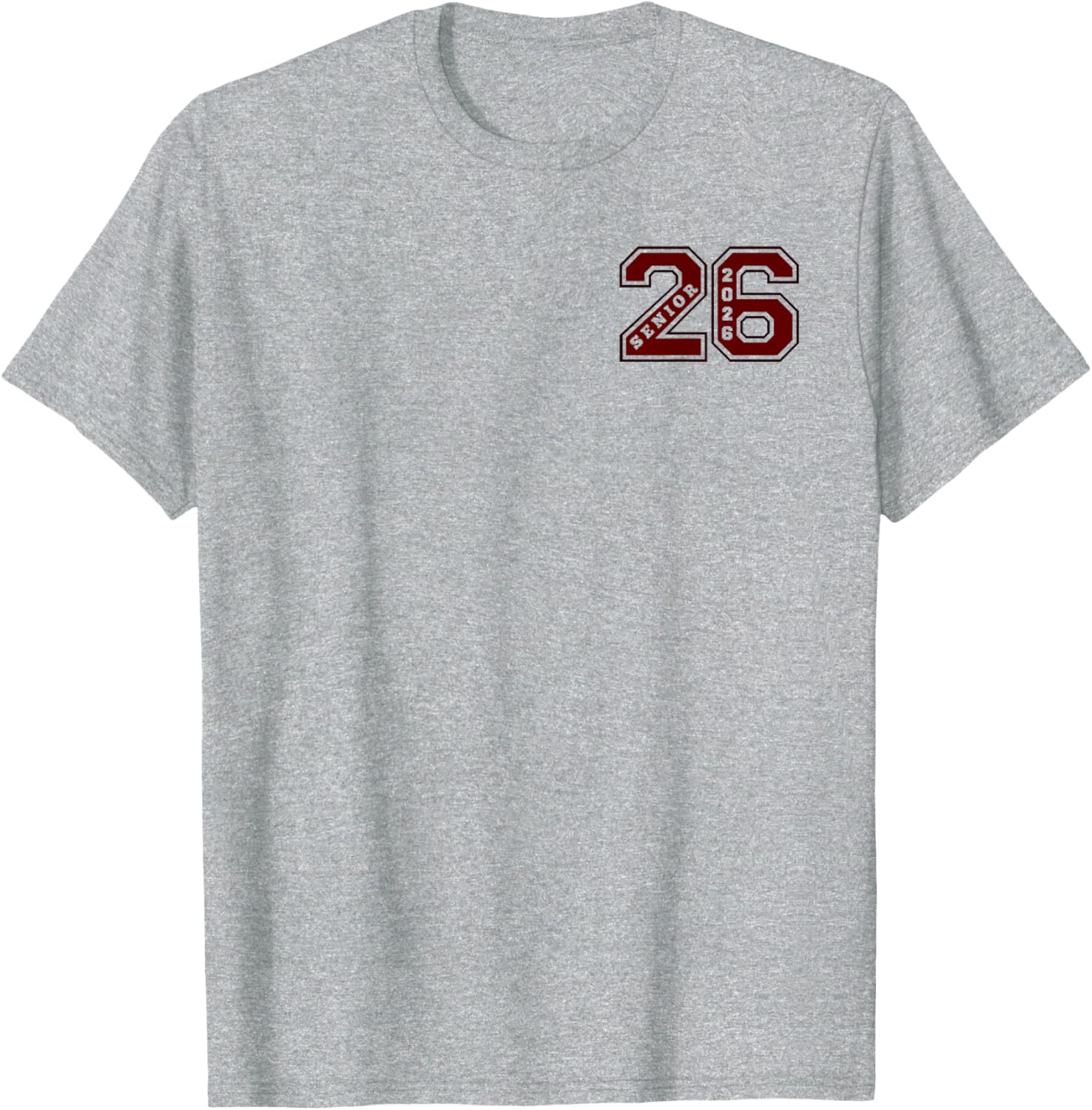 Maroon Senior Class 2026 T-Shirt - Elite Wear for Graduates - 5