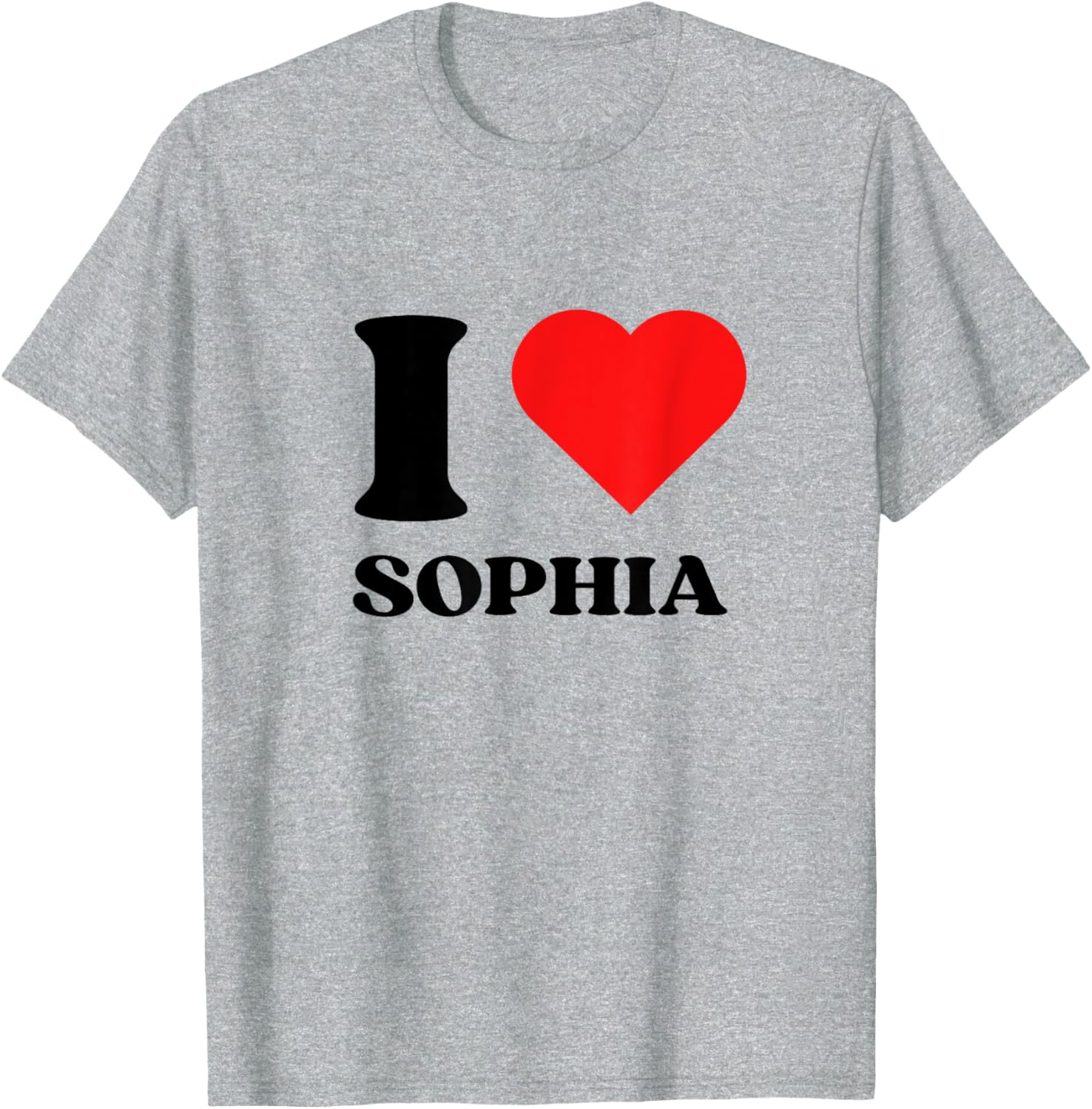 Cute I Love Sophia Y2K Valentine's Day T-Shirt for Trendy Style - 4