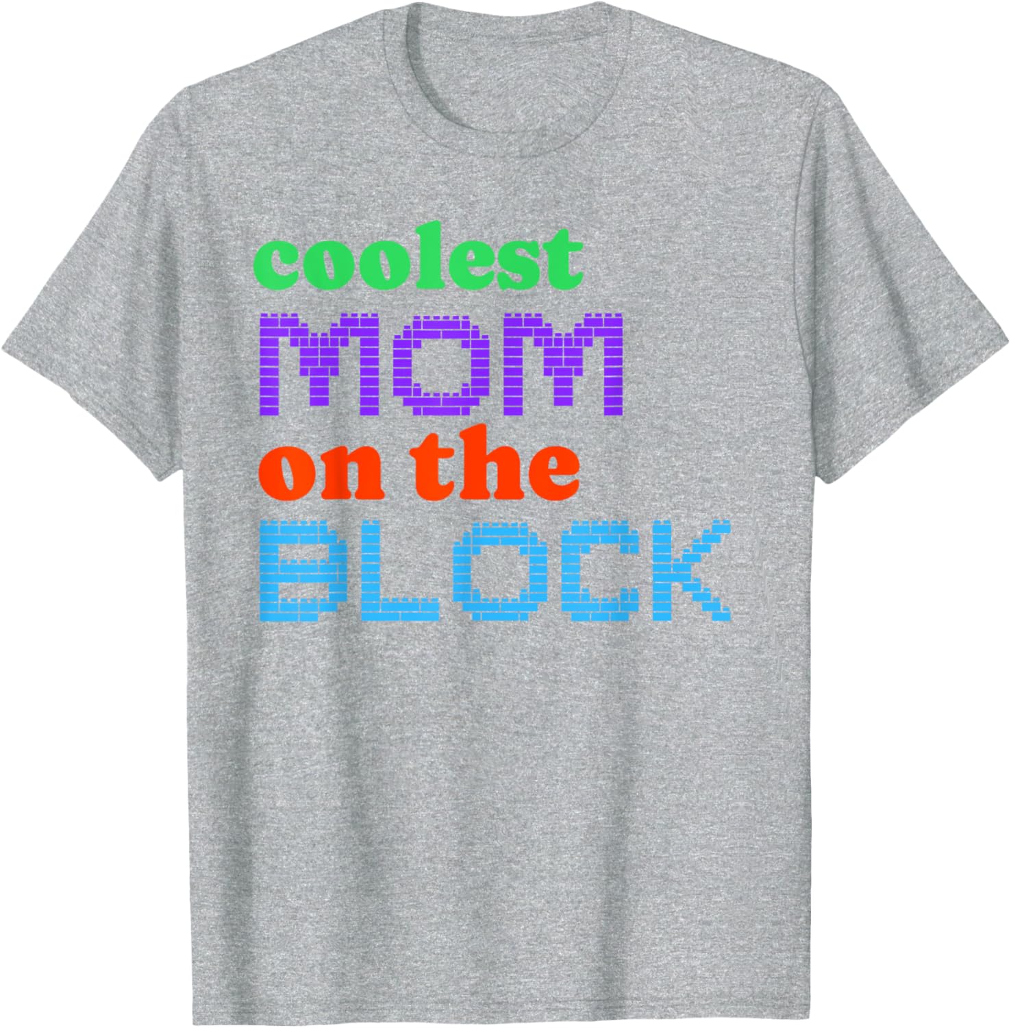 Mom Block Building Matching Brick Builder T-Shirt for Women - 9