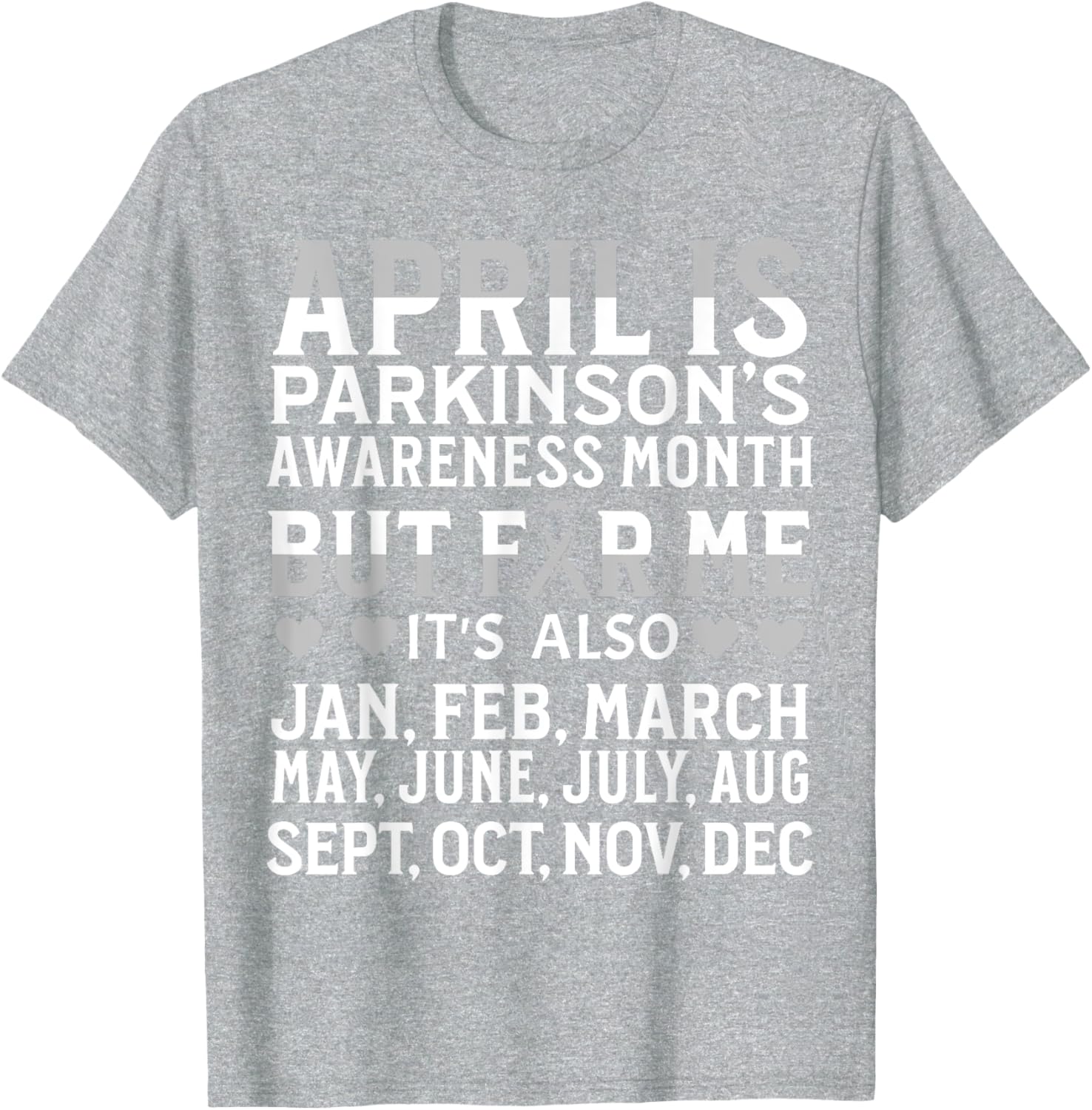 Support Parkinson's Awareness with Our April T-Shirt for Everyone - 12