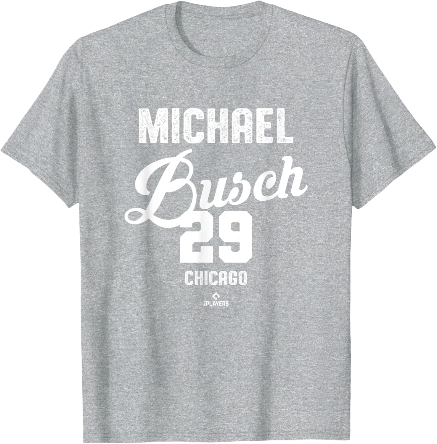 Michael Busch Chicago Baseball Vintage MLBPA T-Shirt for Fans - 4