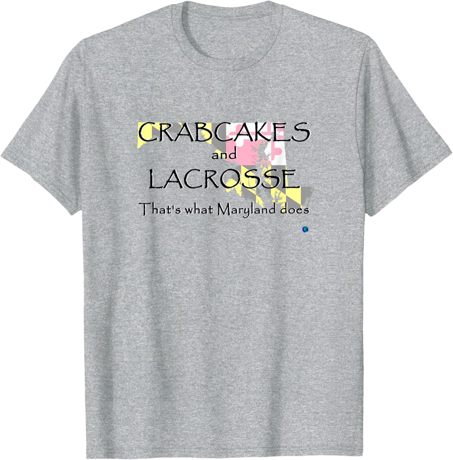Maryland Crabcakes and Lacrosse T-Shirt Fun Apparel for Sports Fans - 28