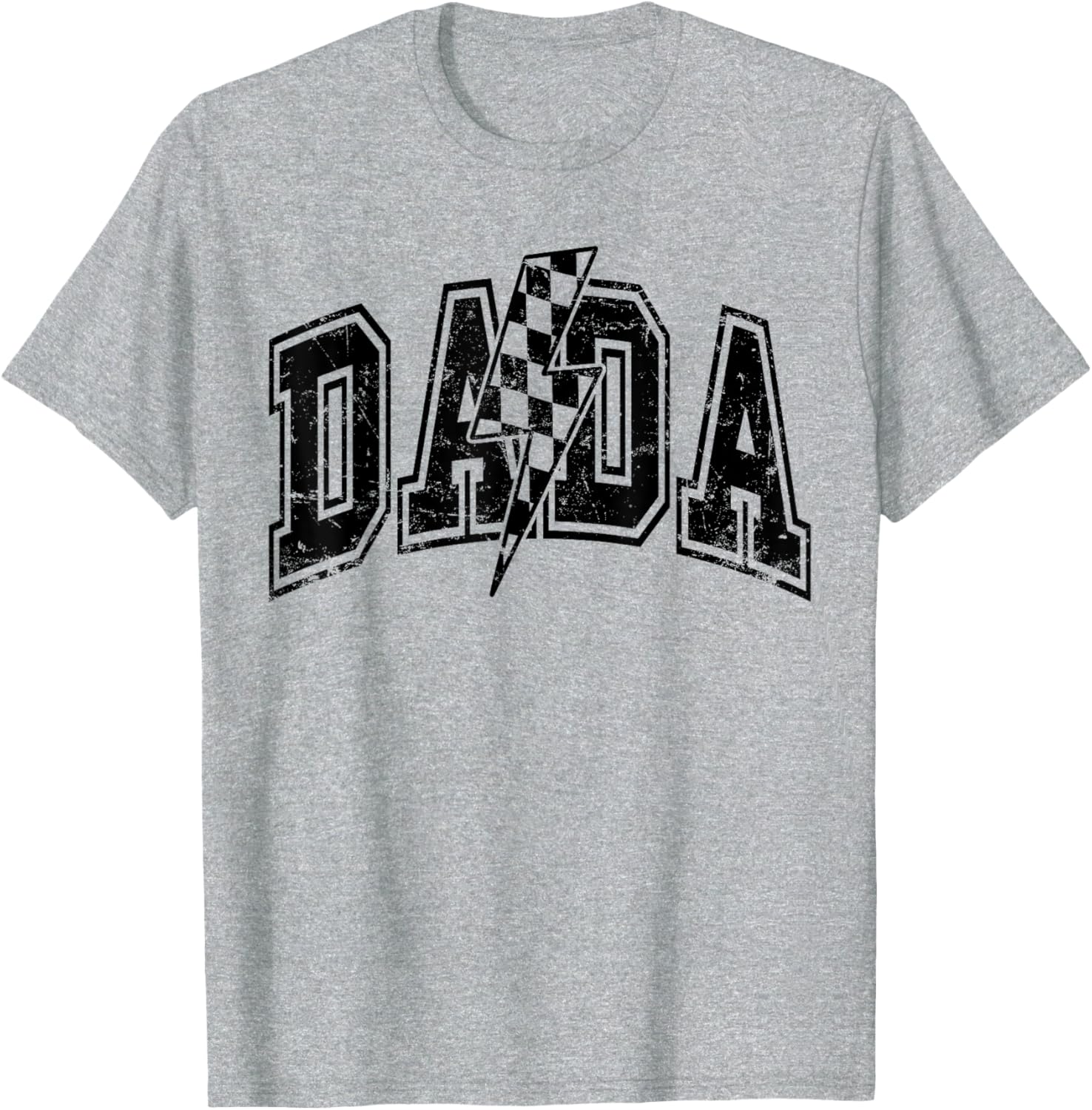 Dada Lightning Checkered Father's Day T-Shirt for Dad and Grandpa - 10