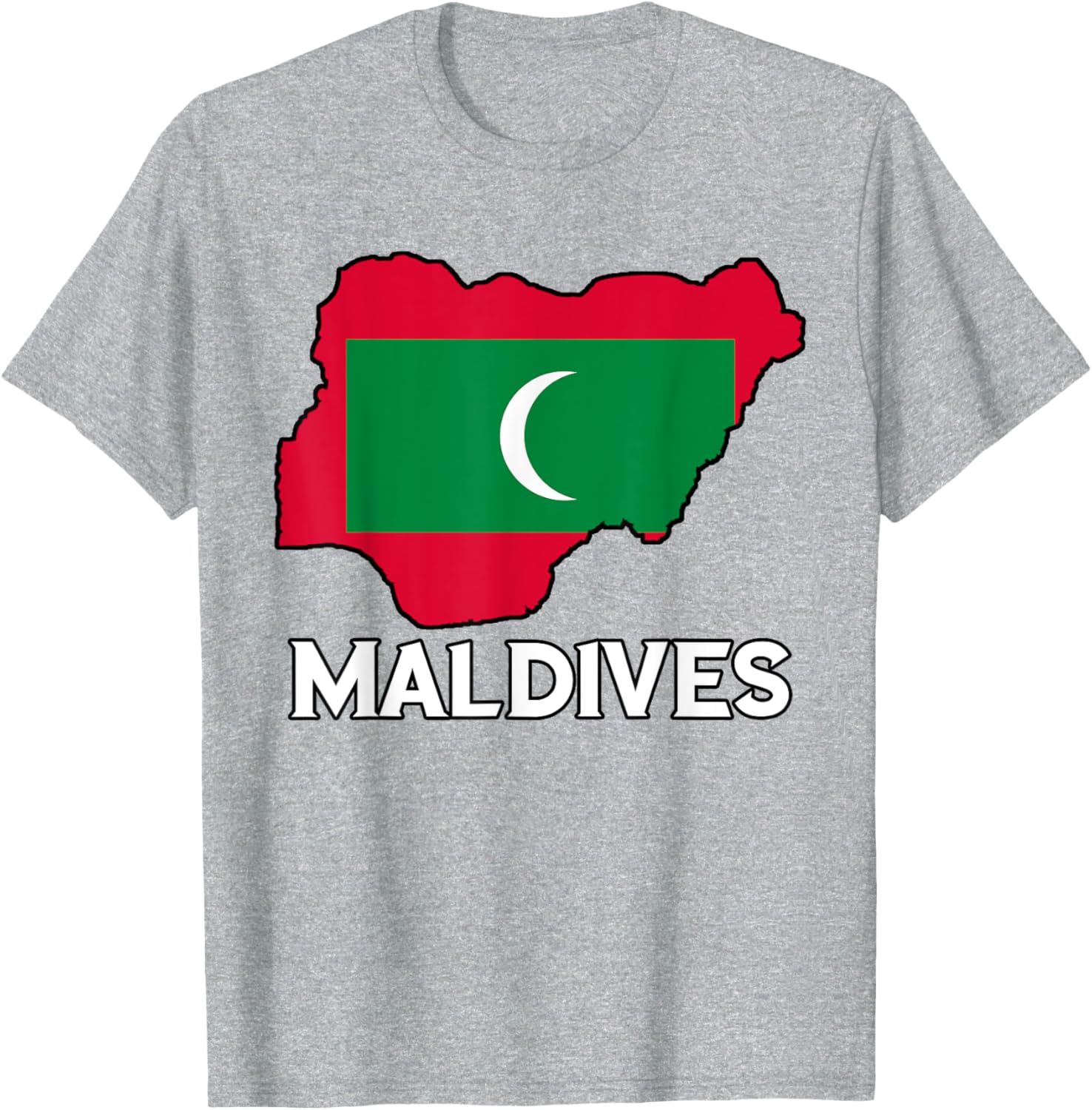 Maldivian Pride Flag Map T-Shirt for Comfort and Style in Clothing - 7
