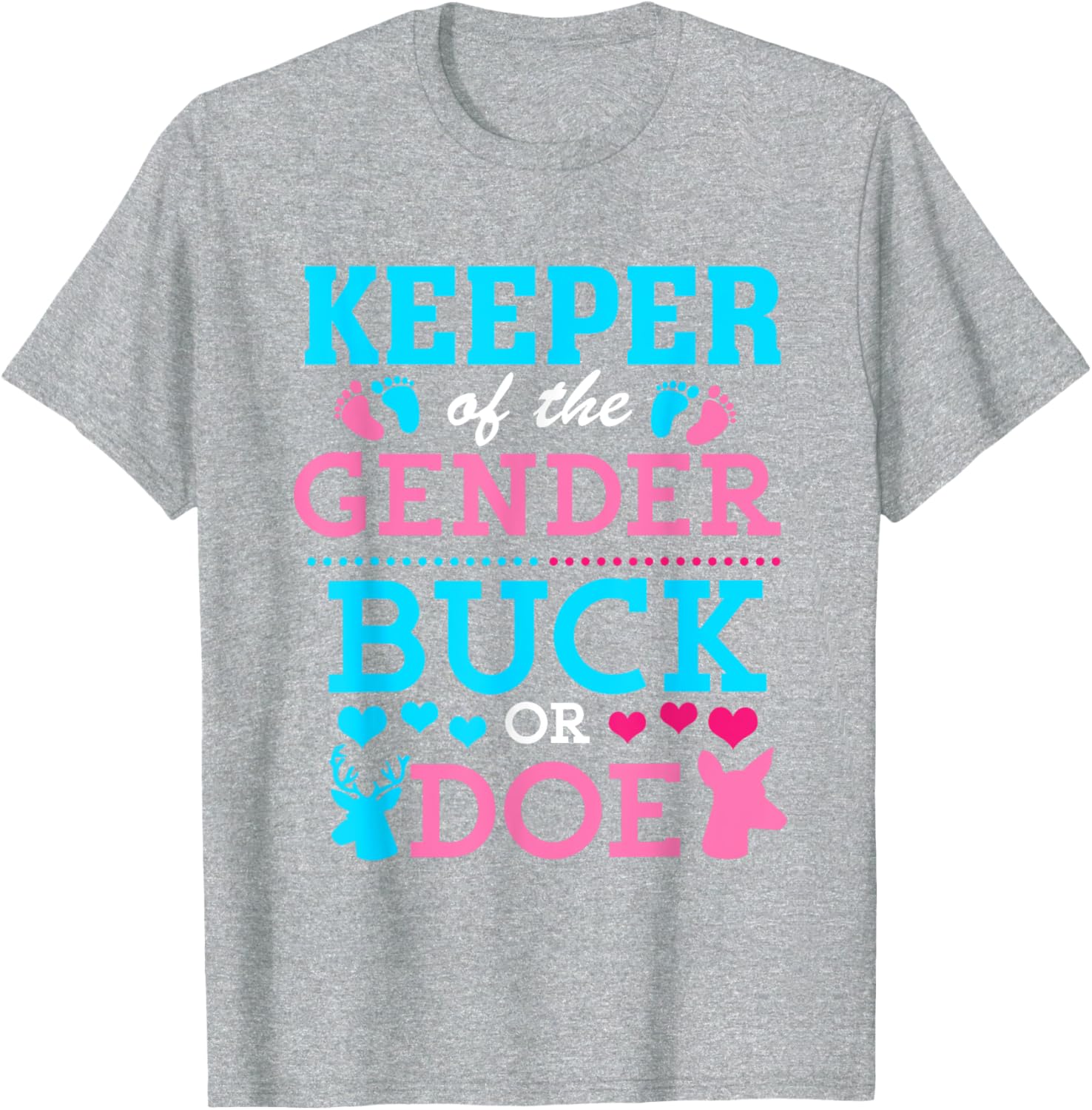 Funny Buck or Doe Gender Reveal T-Shirt for Baby Shower Celebrations - 22
