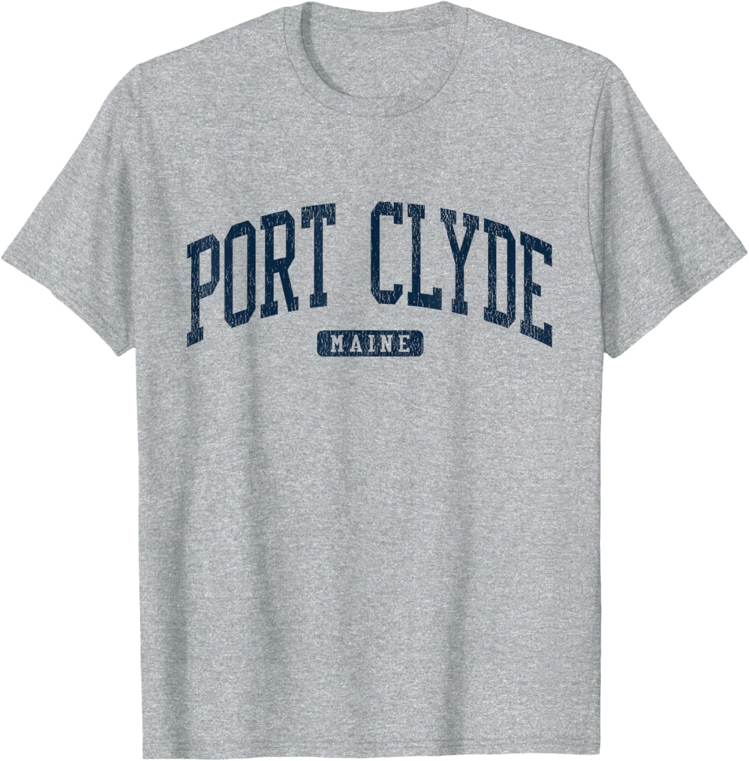 Port Clyde Maine University Style Blue T-Shirt for Casual Wear - 9