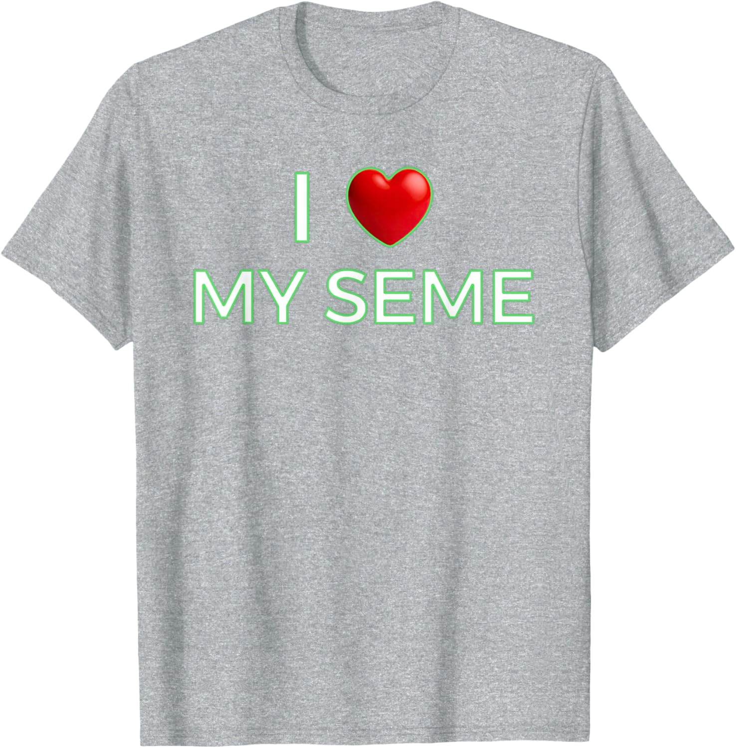 I Love My Seme Funny Red Heart Anime T-Shirt for Anime Fans - 13