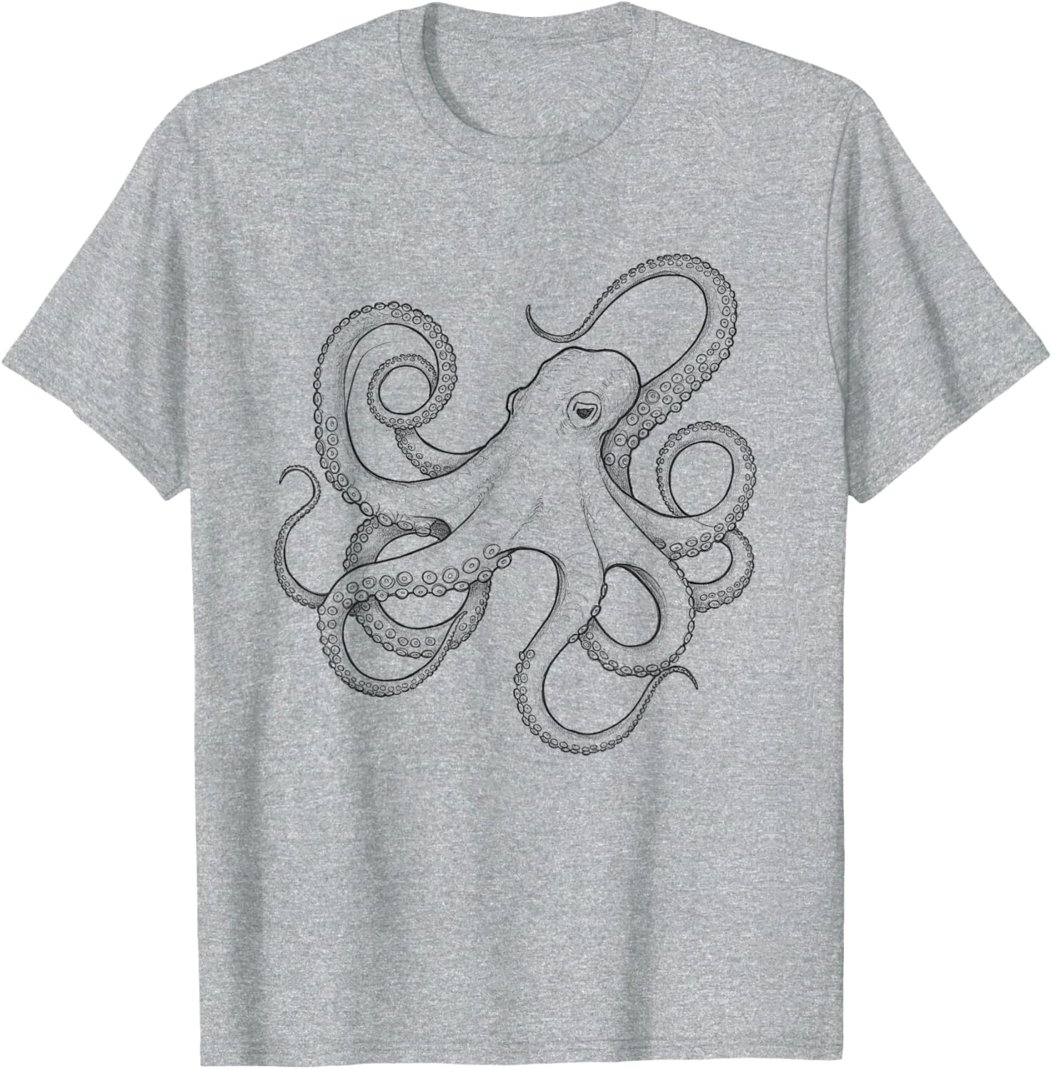 Octopus Sketch Design Idea T-Shirt for Unique Style and Fun Fashion - 11