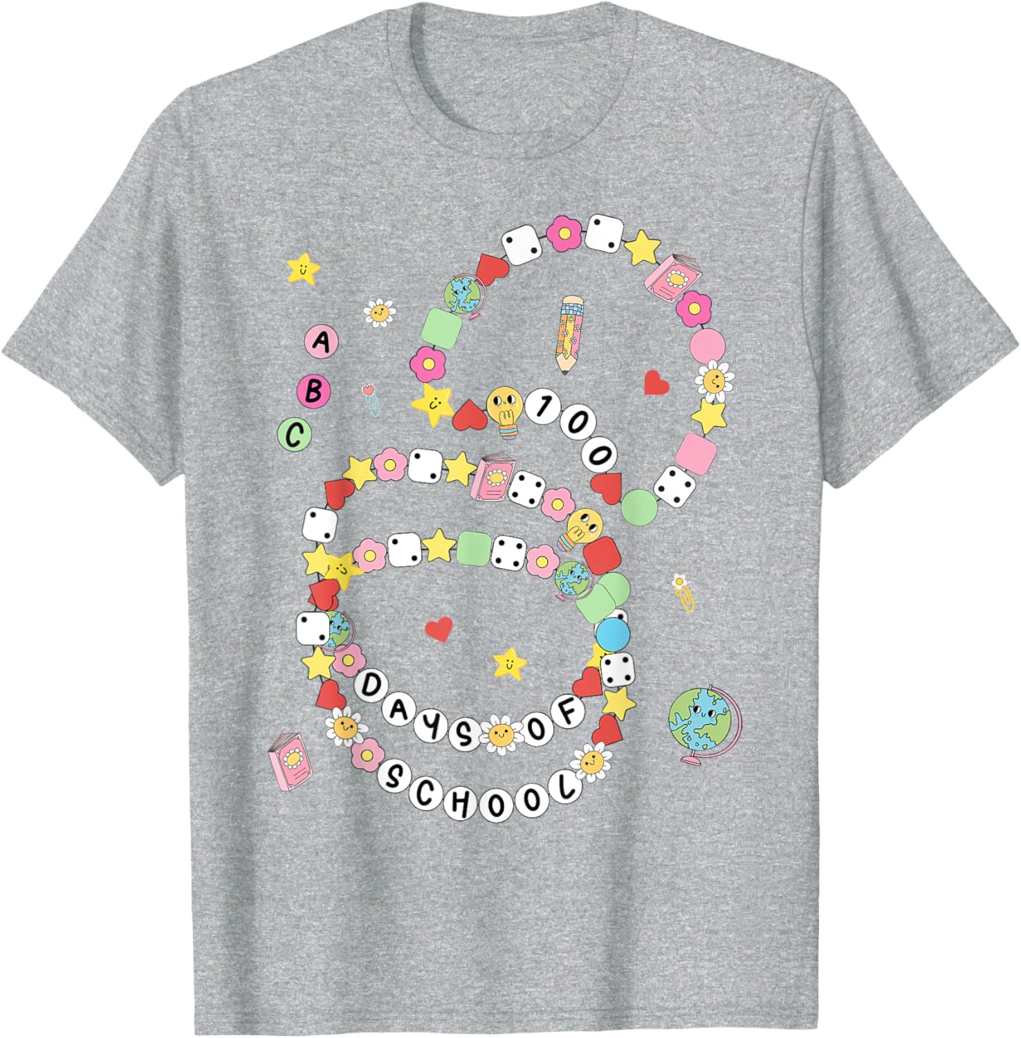 100 Days of School Bracelet and T-Shirt for Kids - Fun 100th Day Celebration - 11