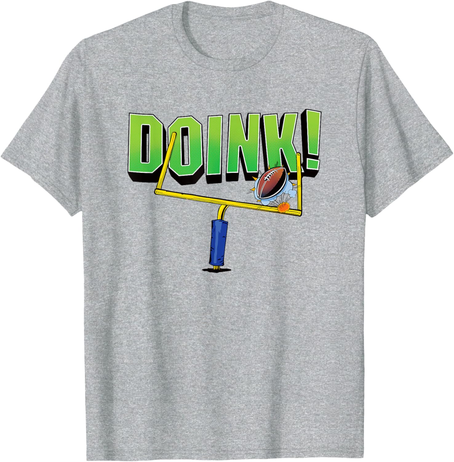 Funny Football Kicker T-Shirt for Fans Who Missed the Field Goal Posts - 7