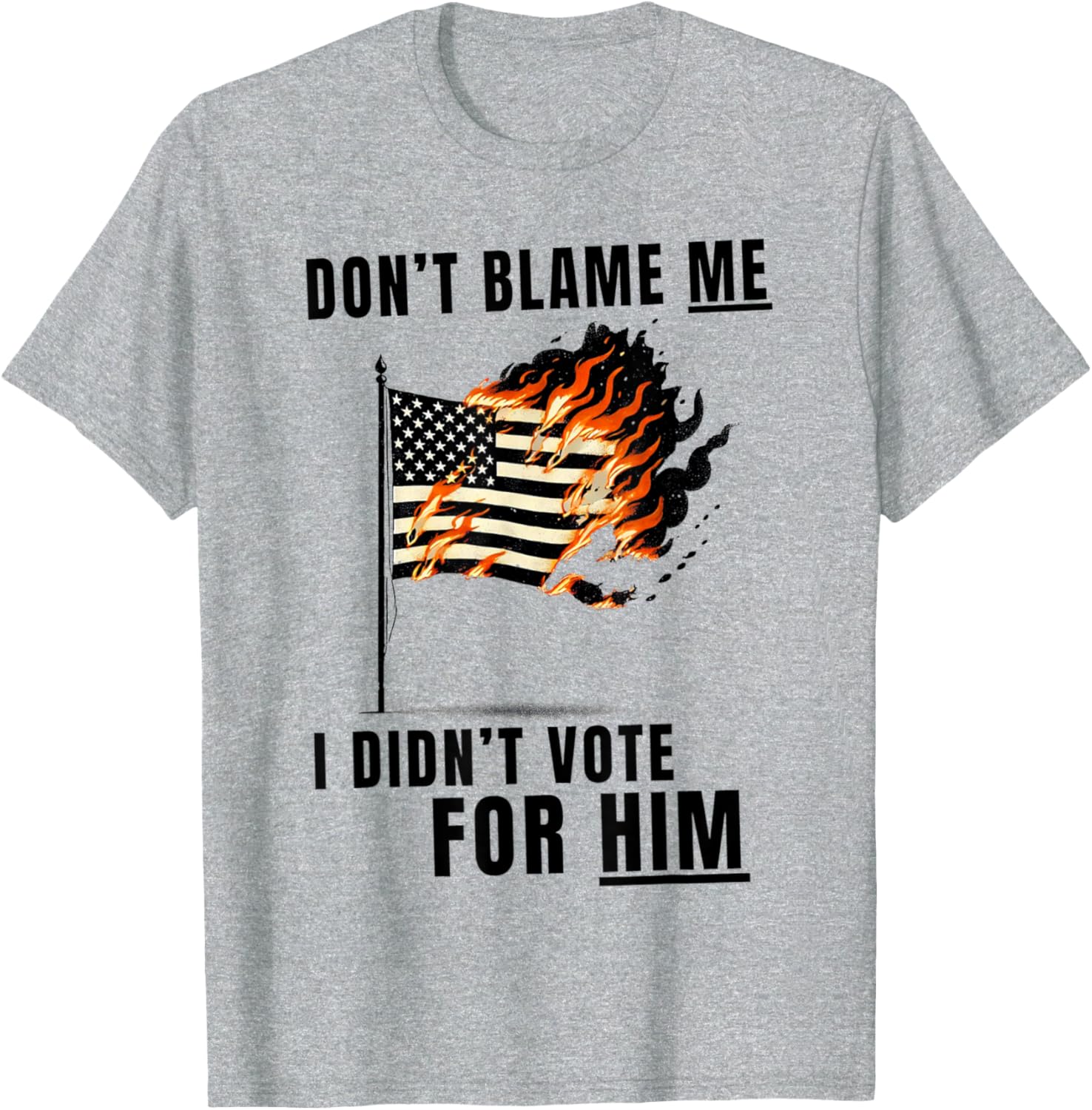 Funny Don't Blame Me I Didn't Vote For Him T-Shirt for Casual Wear - 11