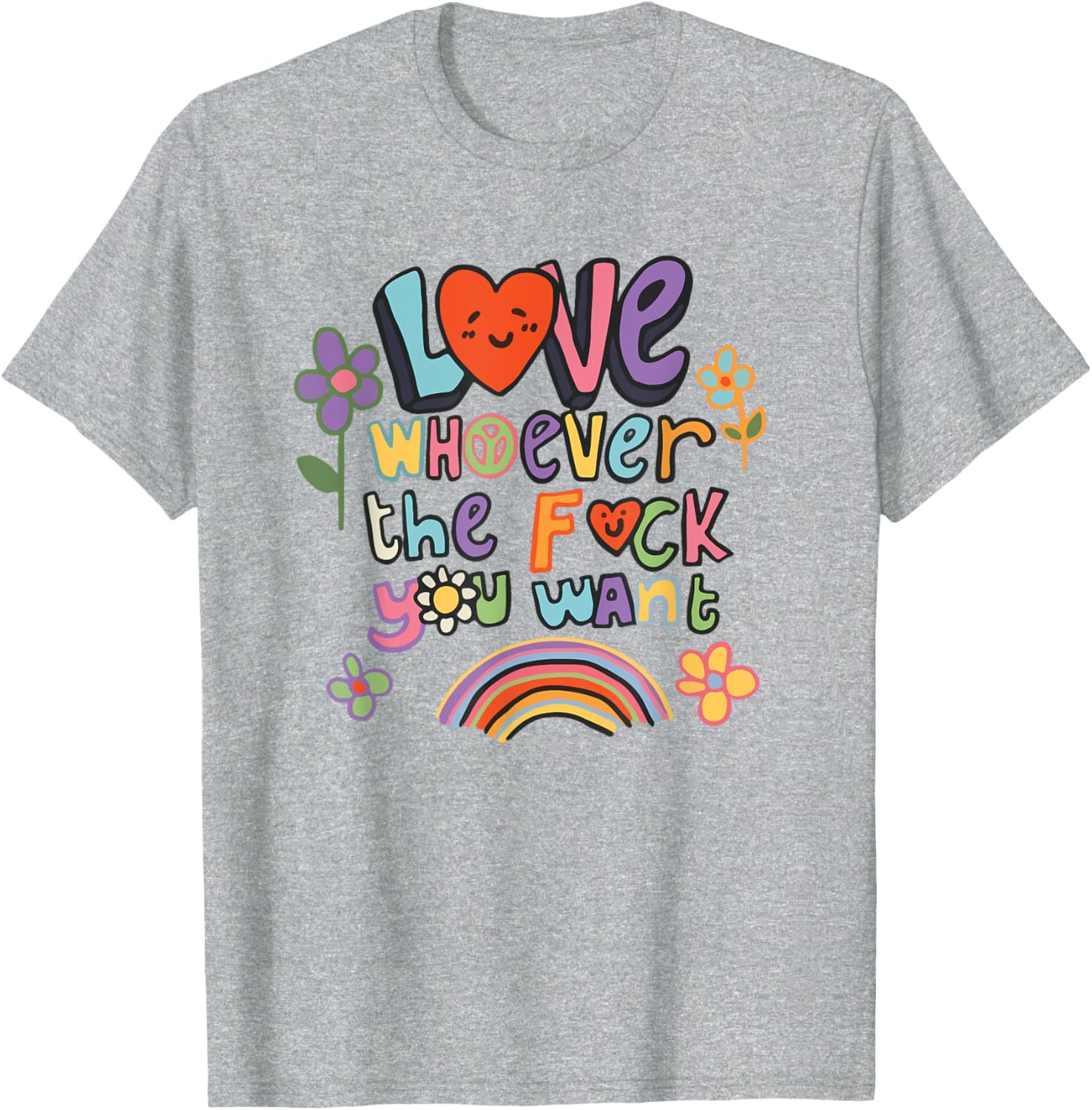 Love Whoever You Want LGBTQ Rainbow Pride Month T-Shirt for All - 10