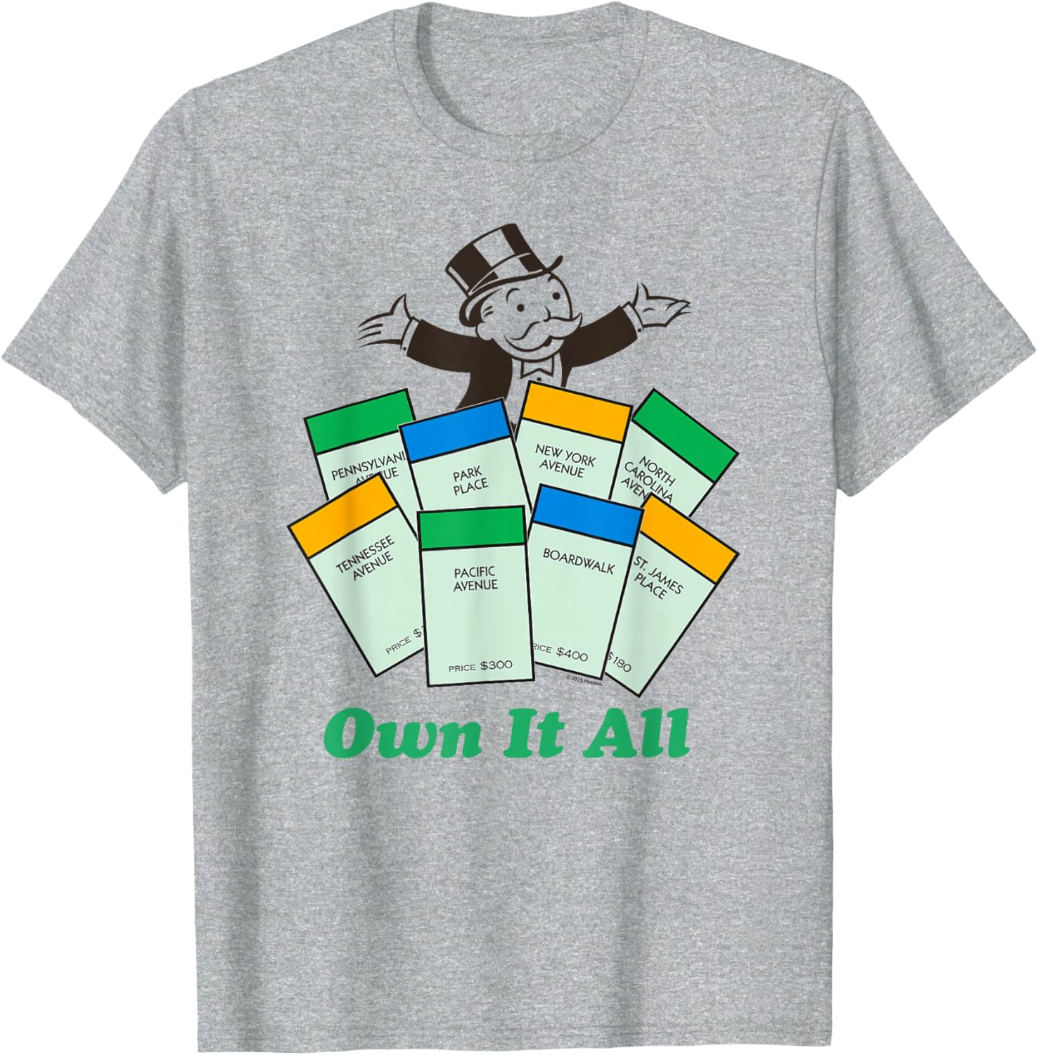 Monopoly Rich Uncle Pennybags Big Chest Logo T-Shirt for Fans - 2