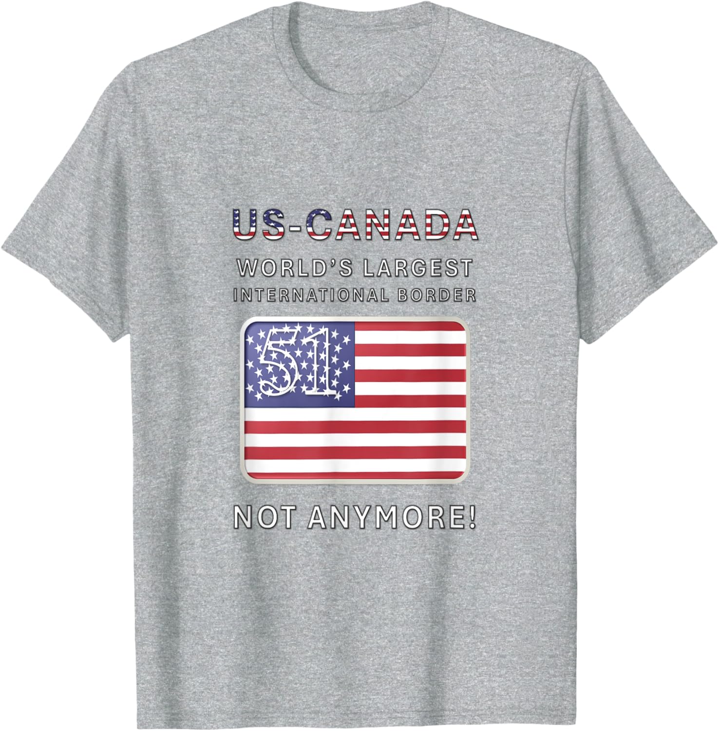 US-Canada Border MAGA T-Shirt - Proudly Celebrate Our Heritage - 5