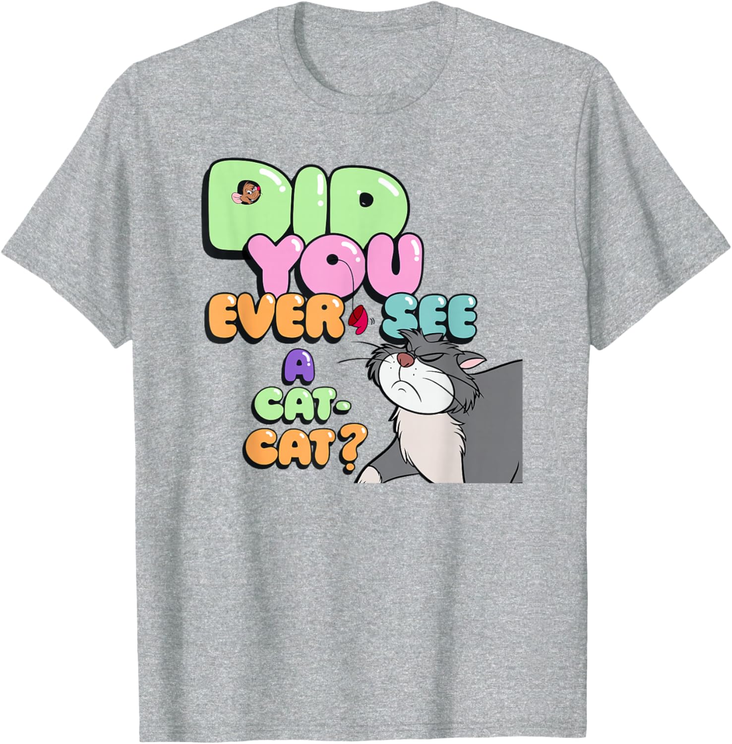 Disney Cinderella Lucifer Cat Logo T-Shirt for Stylish Fans - 4