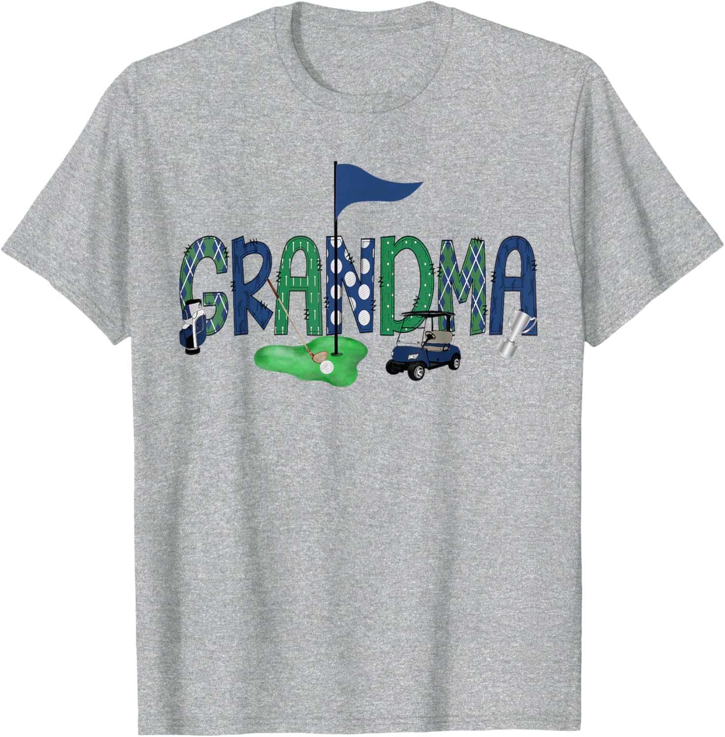 Grandma Of The Birthday Boy Golf T-Shirt for Hole in One Celebration - 7