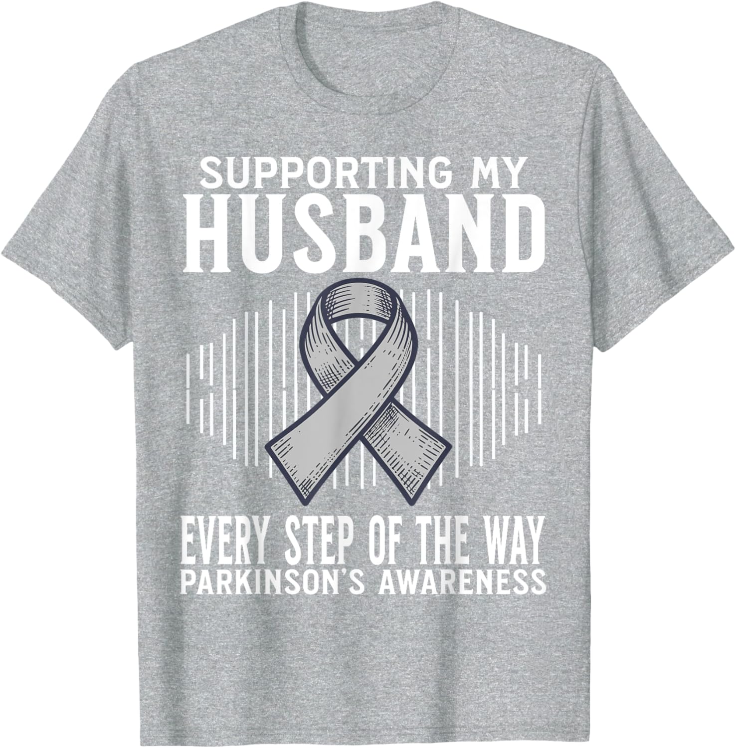Support My Husband Parkinson's Disease Awareness T-Shirt Gift - 24