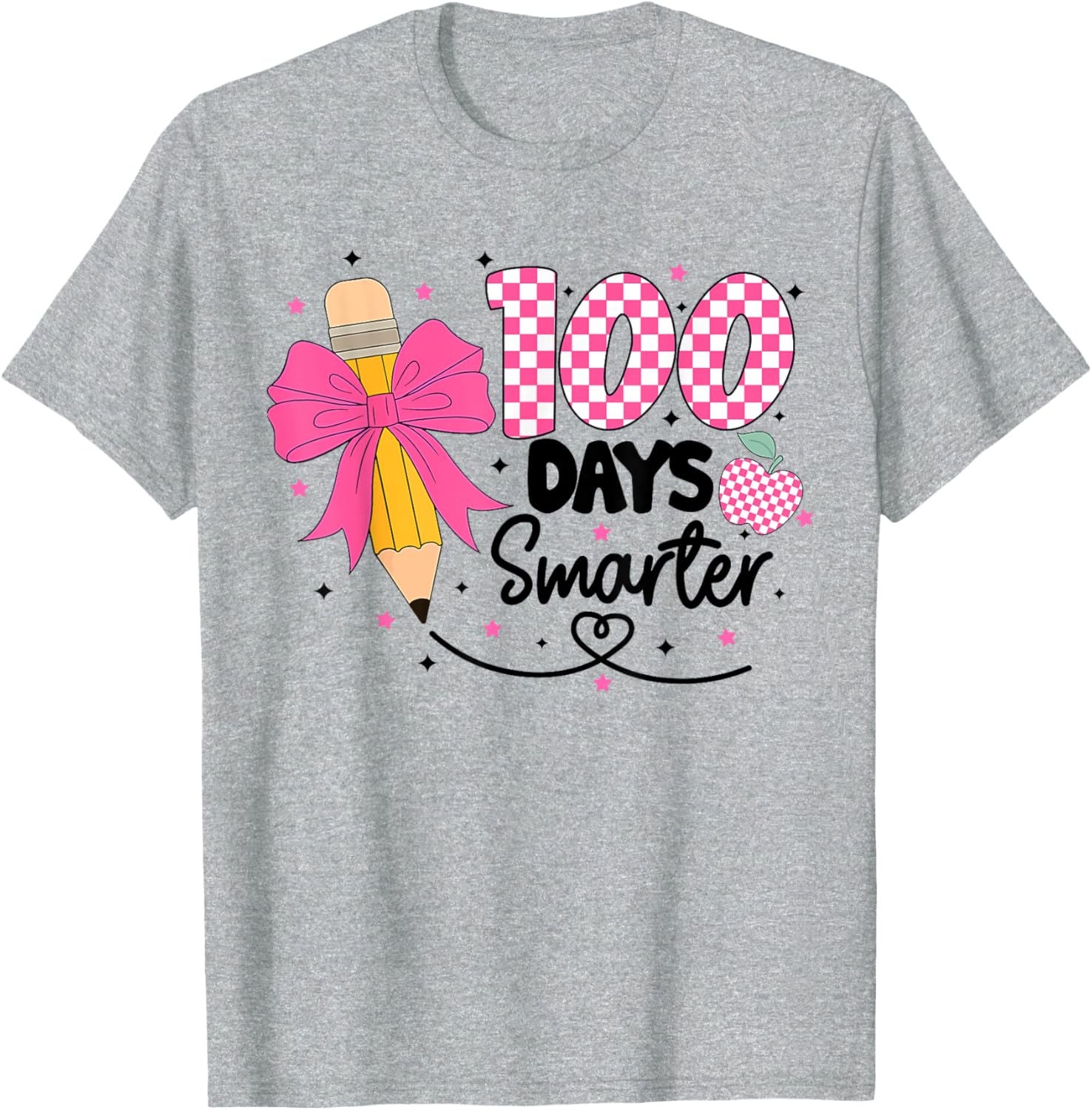 100 Days Smarter Toddlers Girls School 100th Day T-Shirt Fun Design - 7